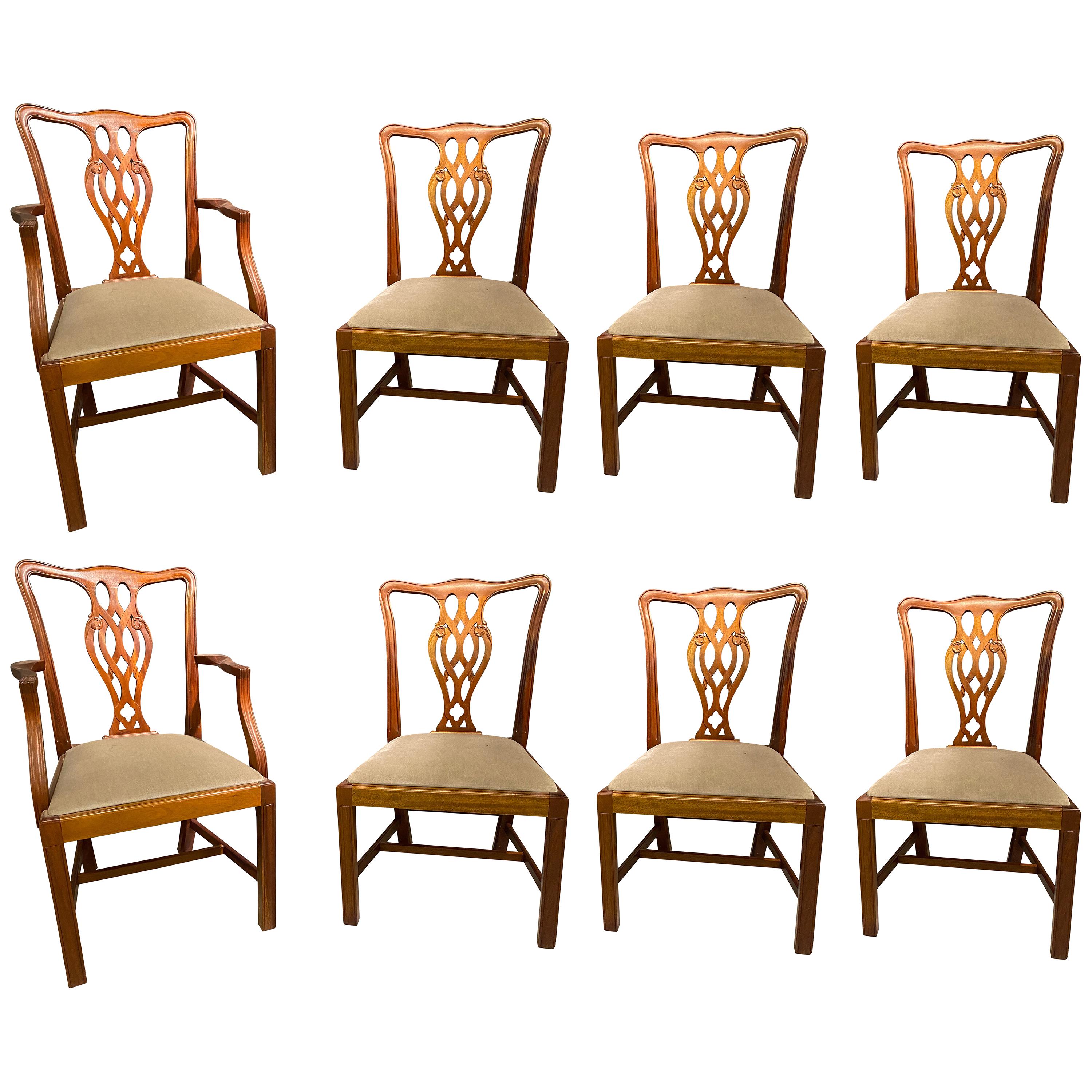 Set of 10 Style Dining Chairs For Sale at 1stDibs