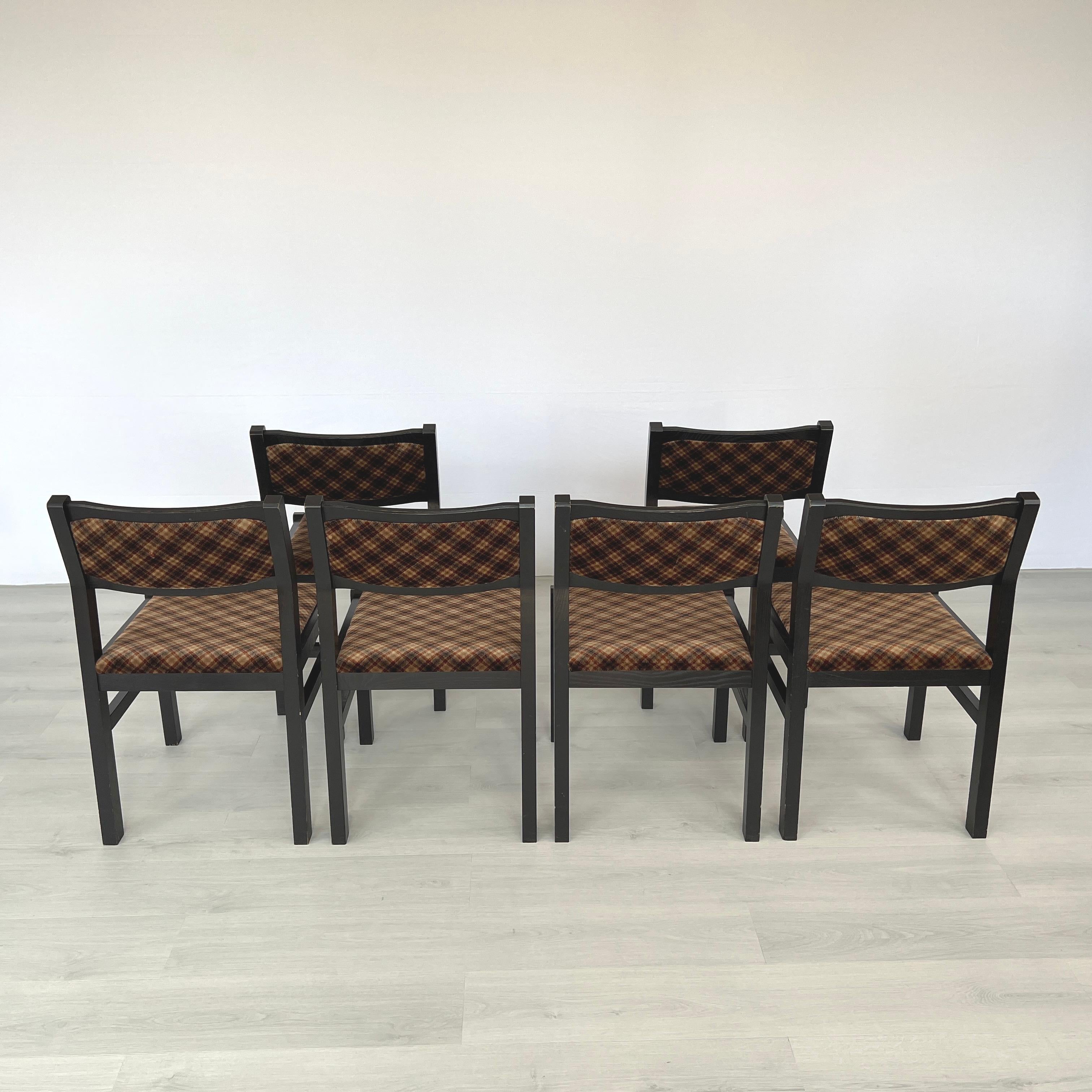 Esszimmerstühle Manner of Cees Braakman für Pastoe - 6er Set (Stoff) im Angebot
