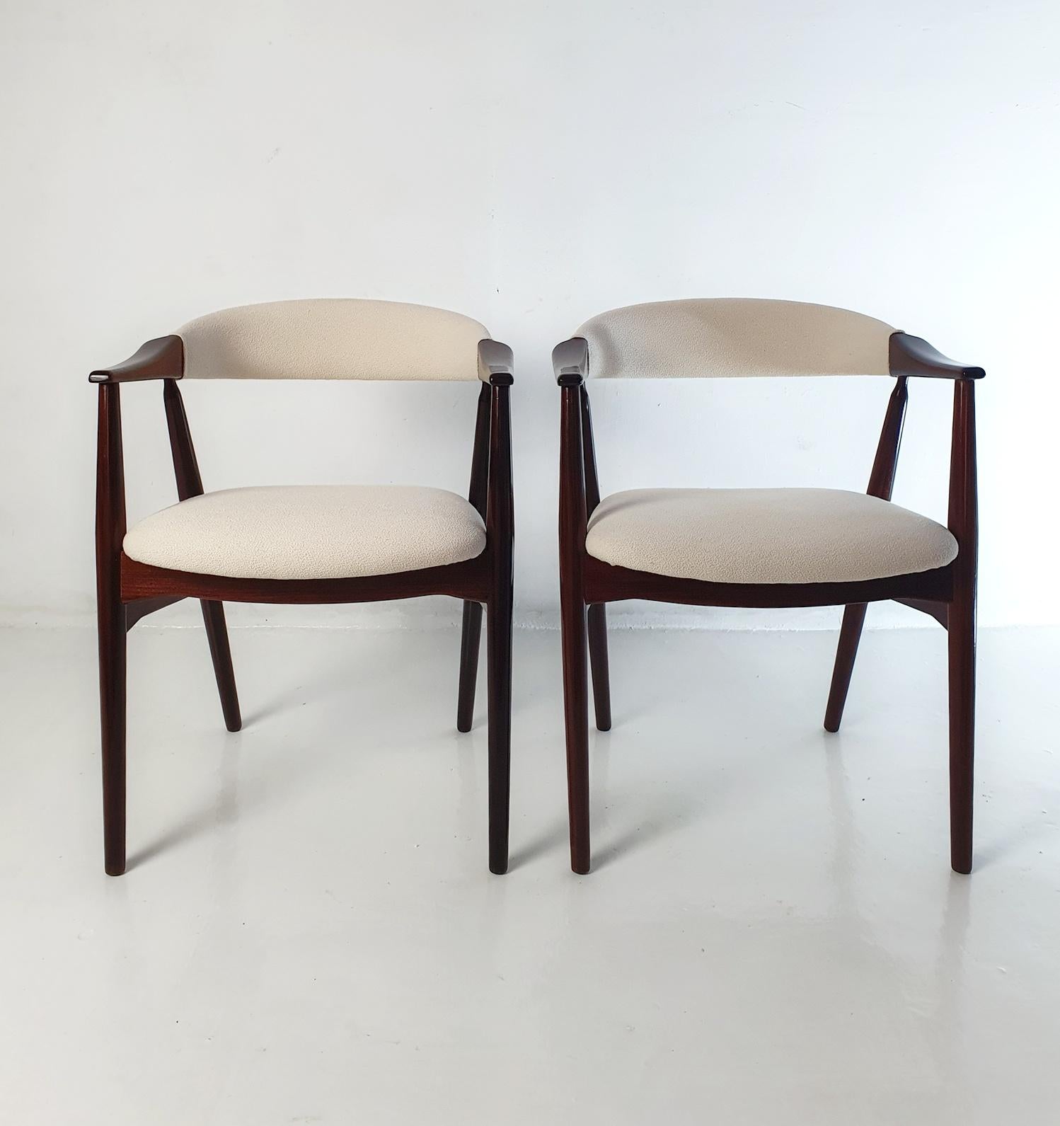 Mid-Century Modern Dining Chairs mod 213 by Thomas Harlev Denmark For Sale