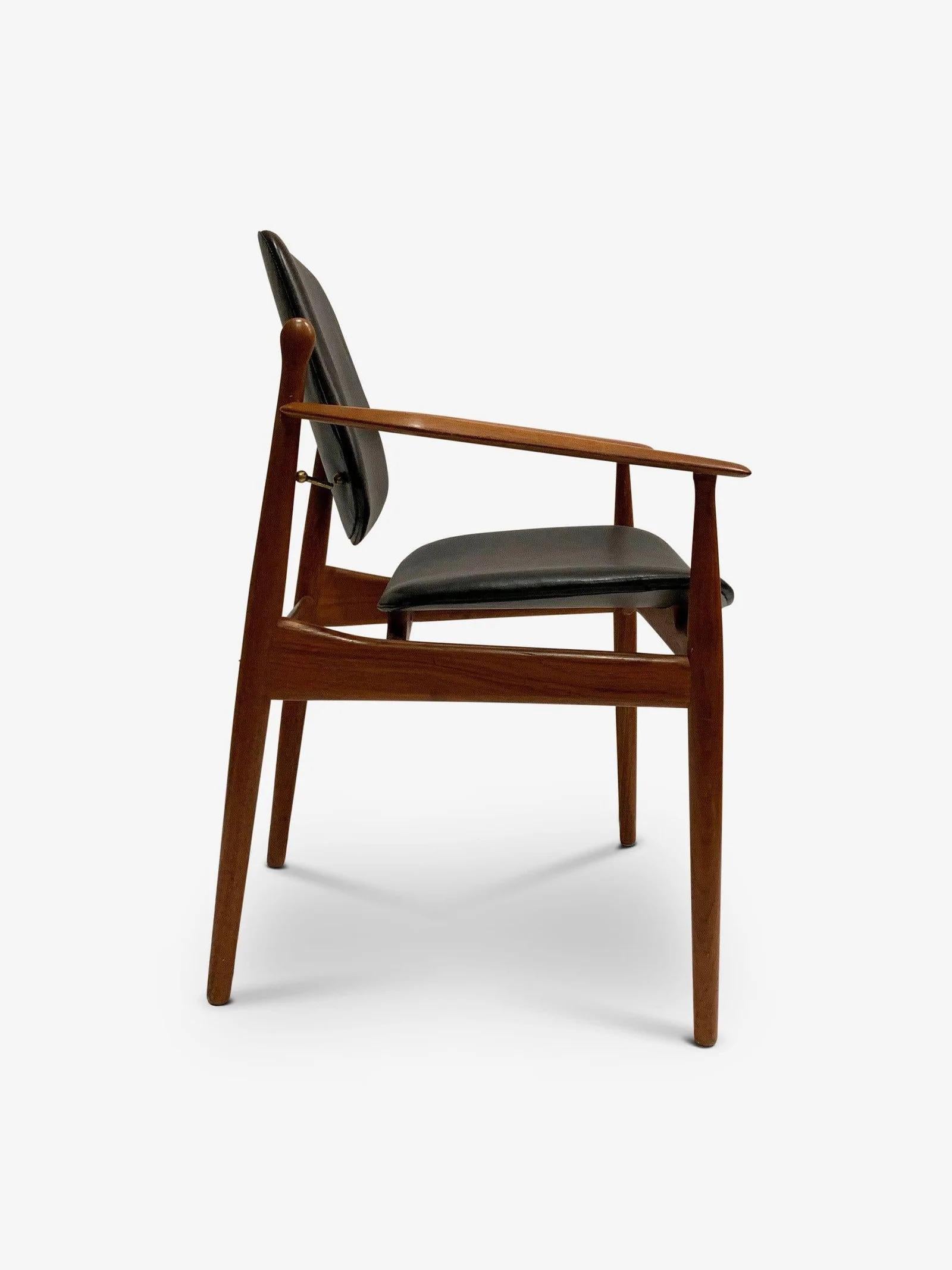 Dining Chairs Model 203 by Arne Vodder for France & Son Denmark For Sale 2