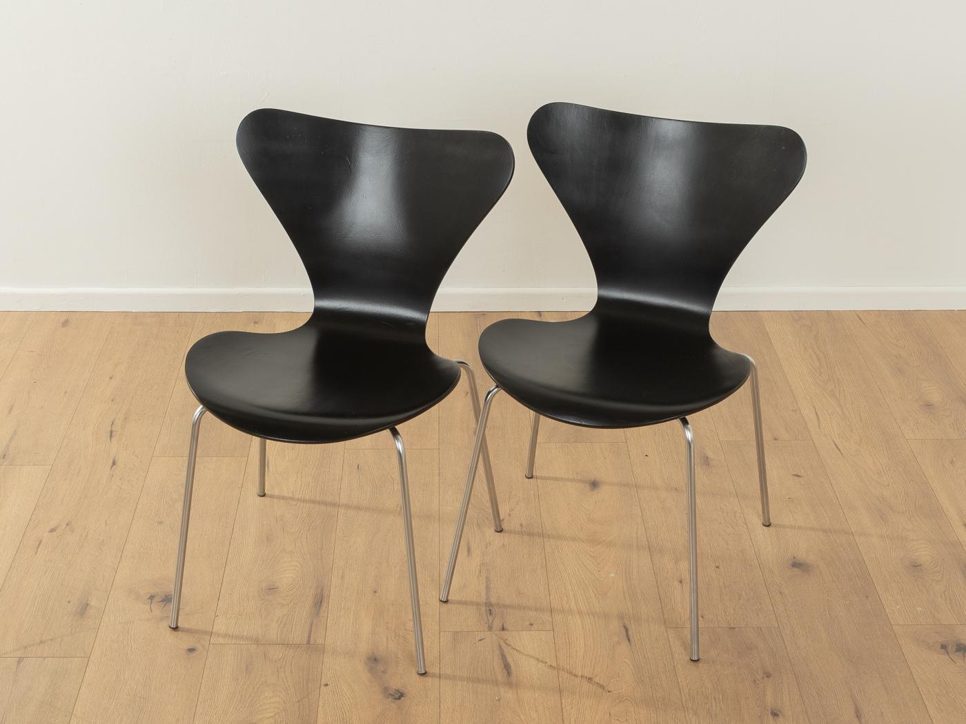 Sillas de comedor modelo 3107, Arne Jacobsen Danés en venta