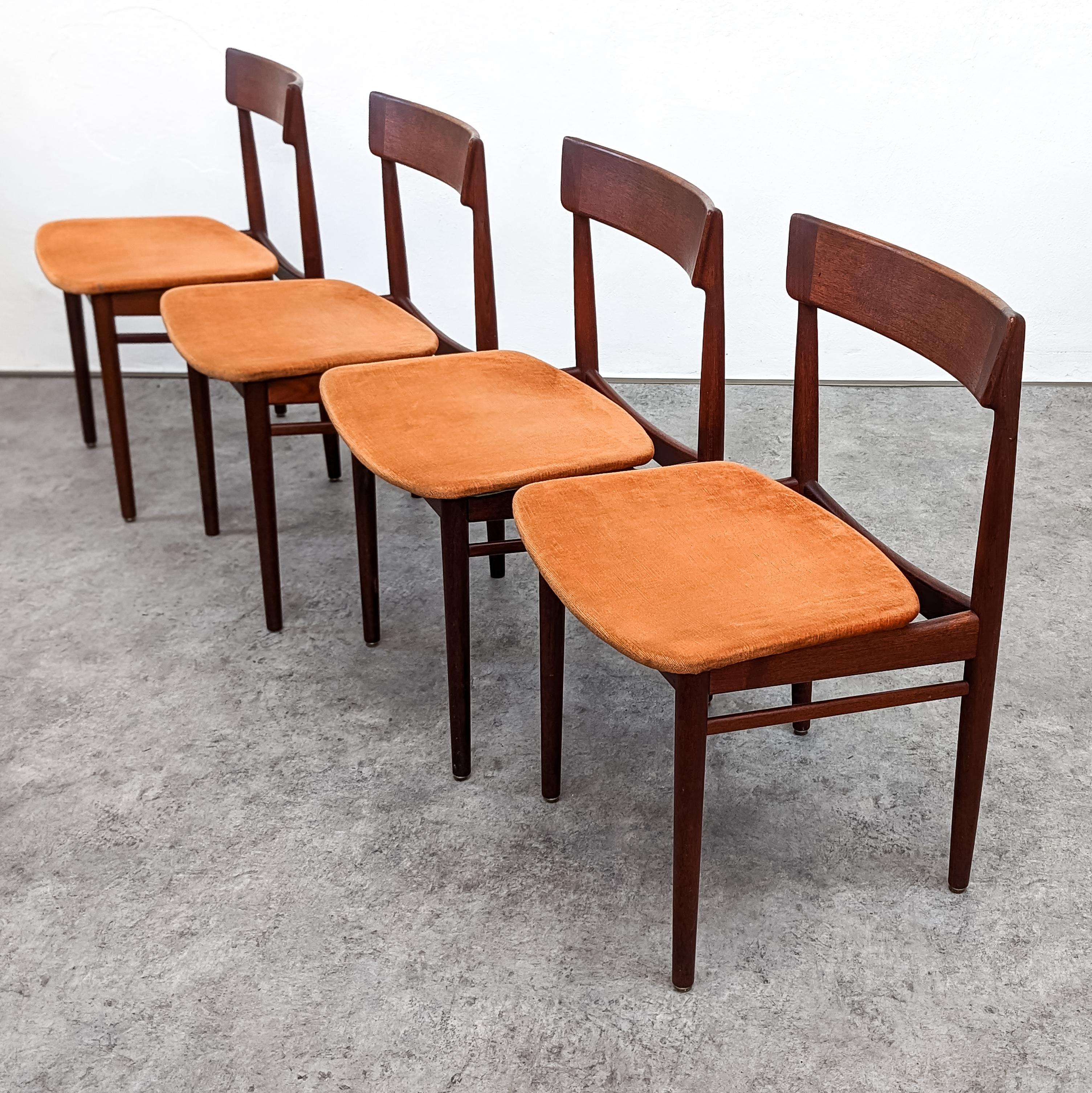 Mid-Century Modern Dining Chairs Model 39 by Henry Rosengren Hansen for Brande Møbelindustri