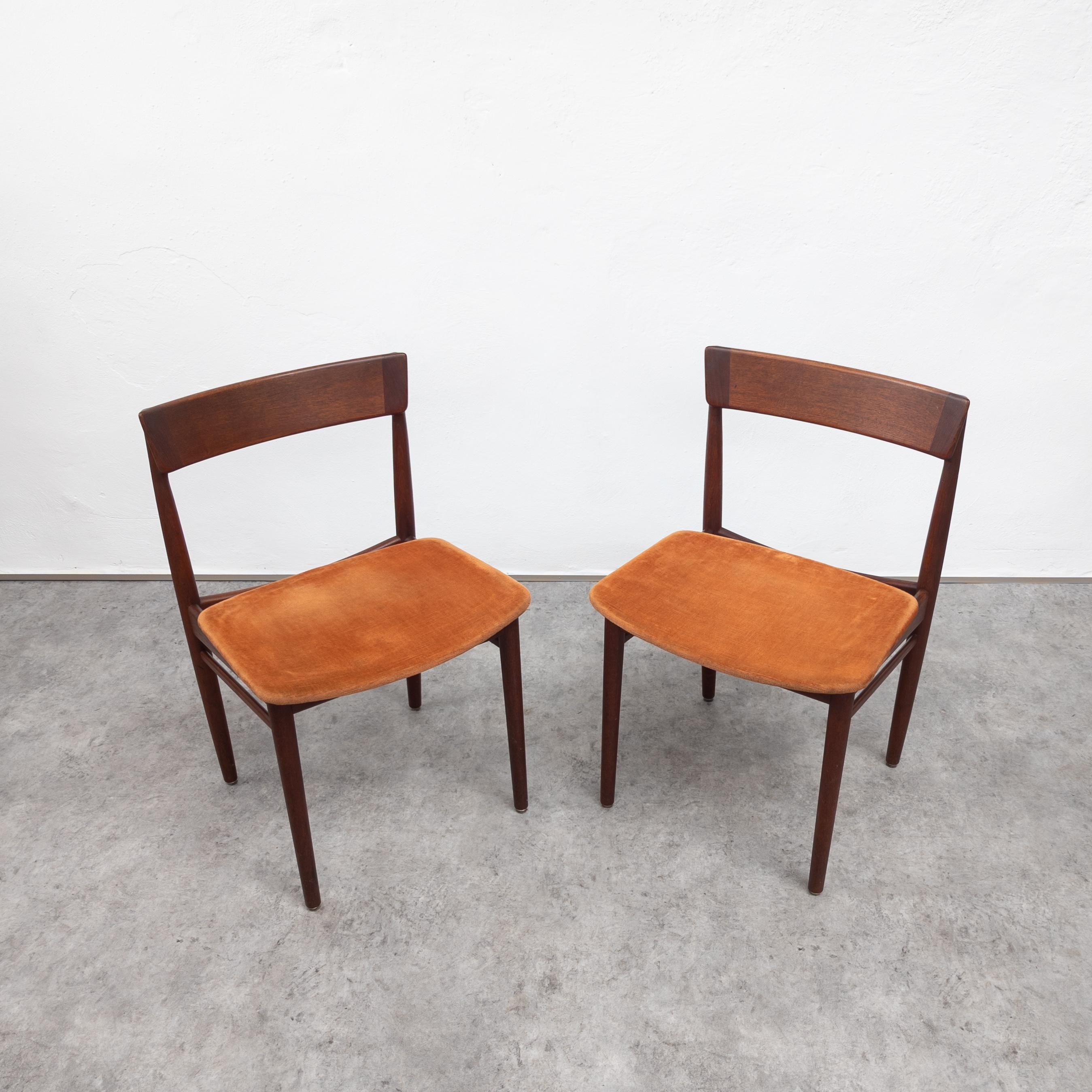Fabric Dining Chairs Model 39 by Henry Rosengren Hansen for Brande Møbelindustri