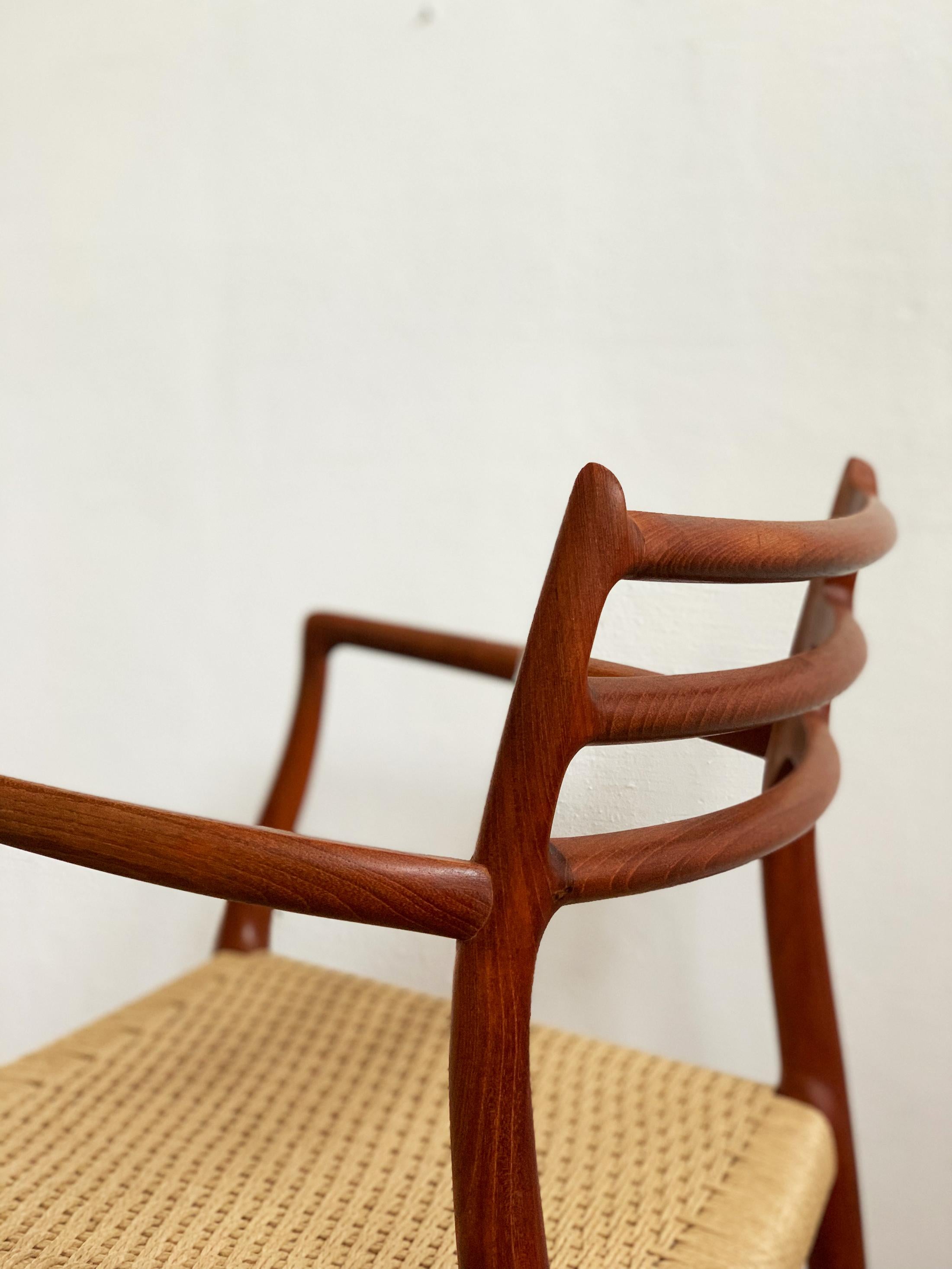 Dining Chairs, Model 78 and 62 by Niels O. Møller in Teak and Leather, Set of 8 For Sale 9