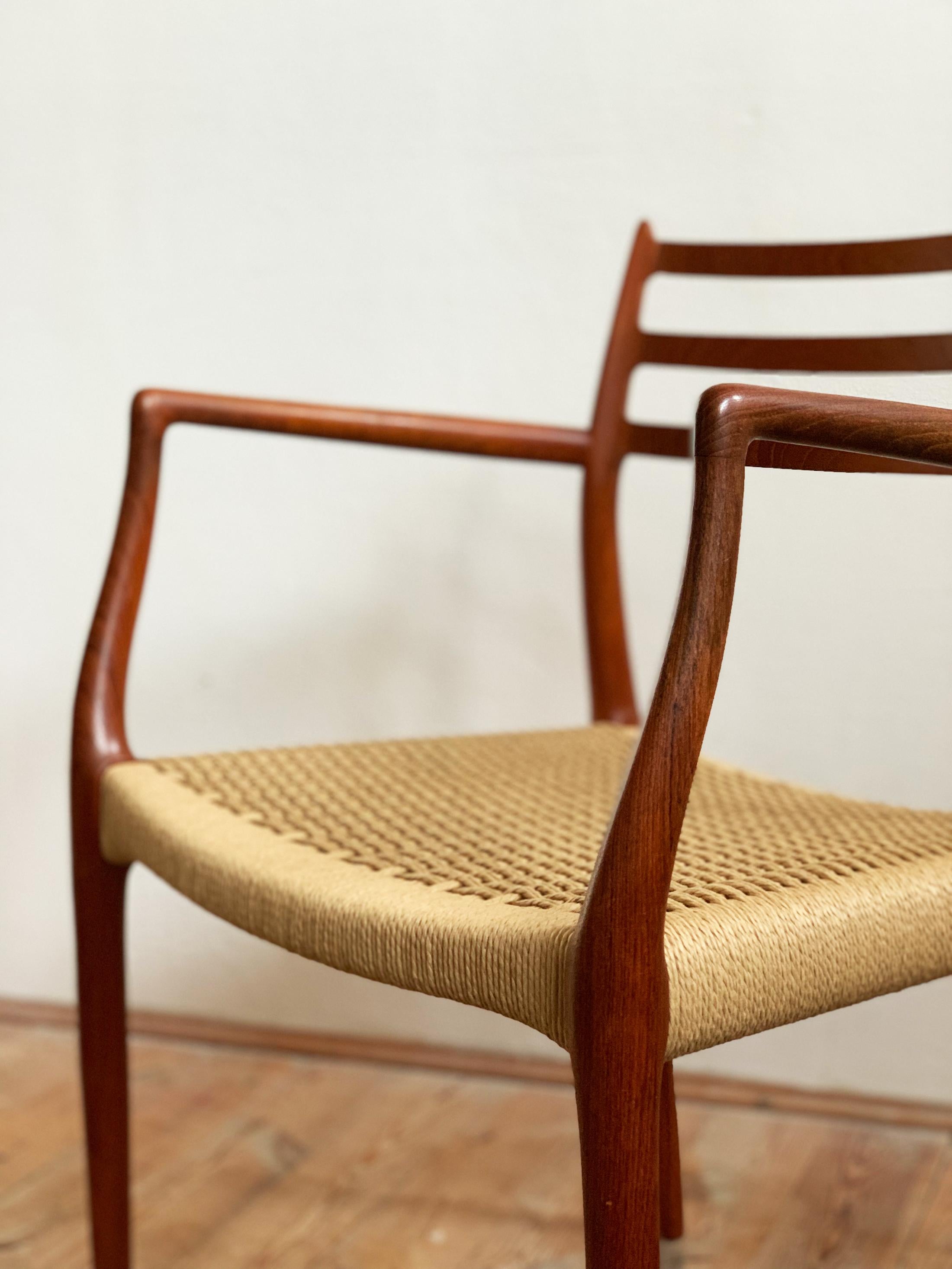 Dining Chairs, Model 78 and 62 by Niels O. Møller in Teak and Leather, Set of 8 For Sale 10