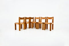 Dining Chairs "S11" by Pierre Chapo, 1966, set of 6