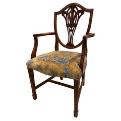 18th Century Style Hepplewhite Dining Chairs, Set of 12,  Shield Back Styling