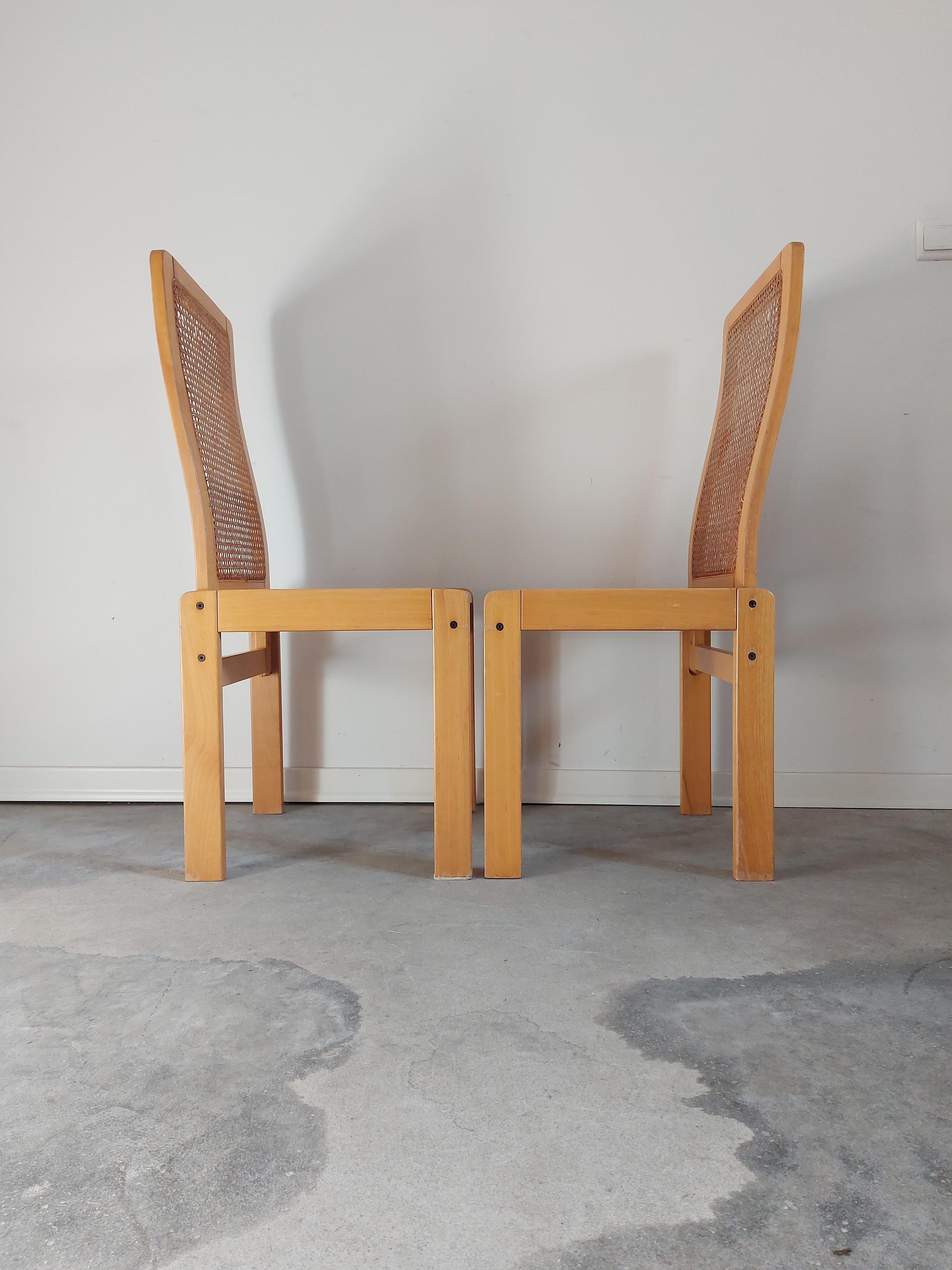 Dining Chairs, Set of 6, 1970s, Very Rare For Sale 3