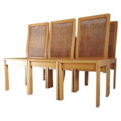 Chaises de salle à manger, lot de 6, années 1970, très rares