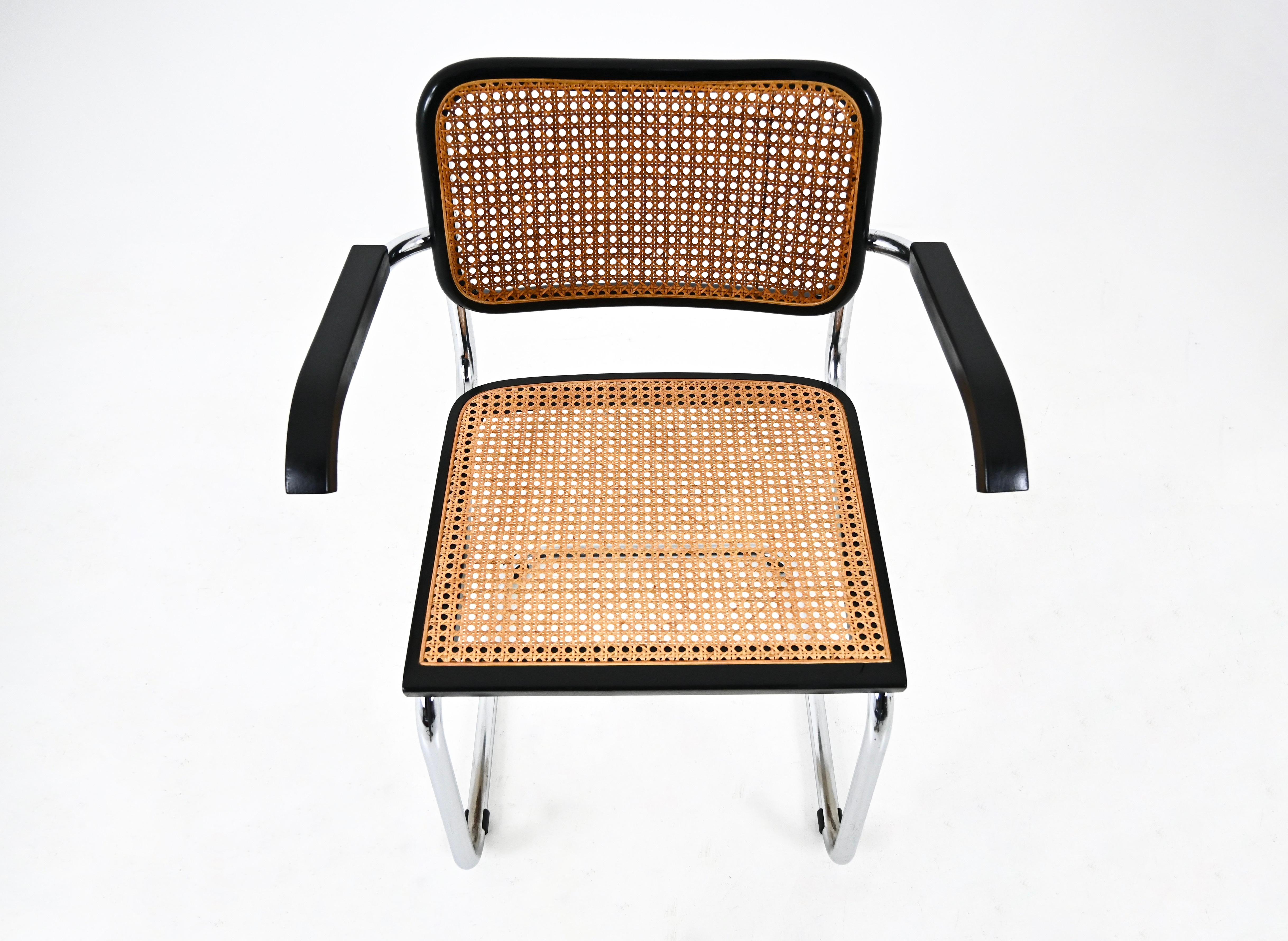 Sedie da pranzo stile B32 di Marcel Breuer, set di 4 pezzi 3