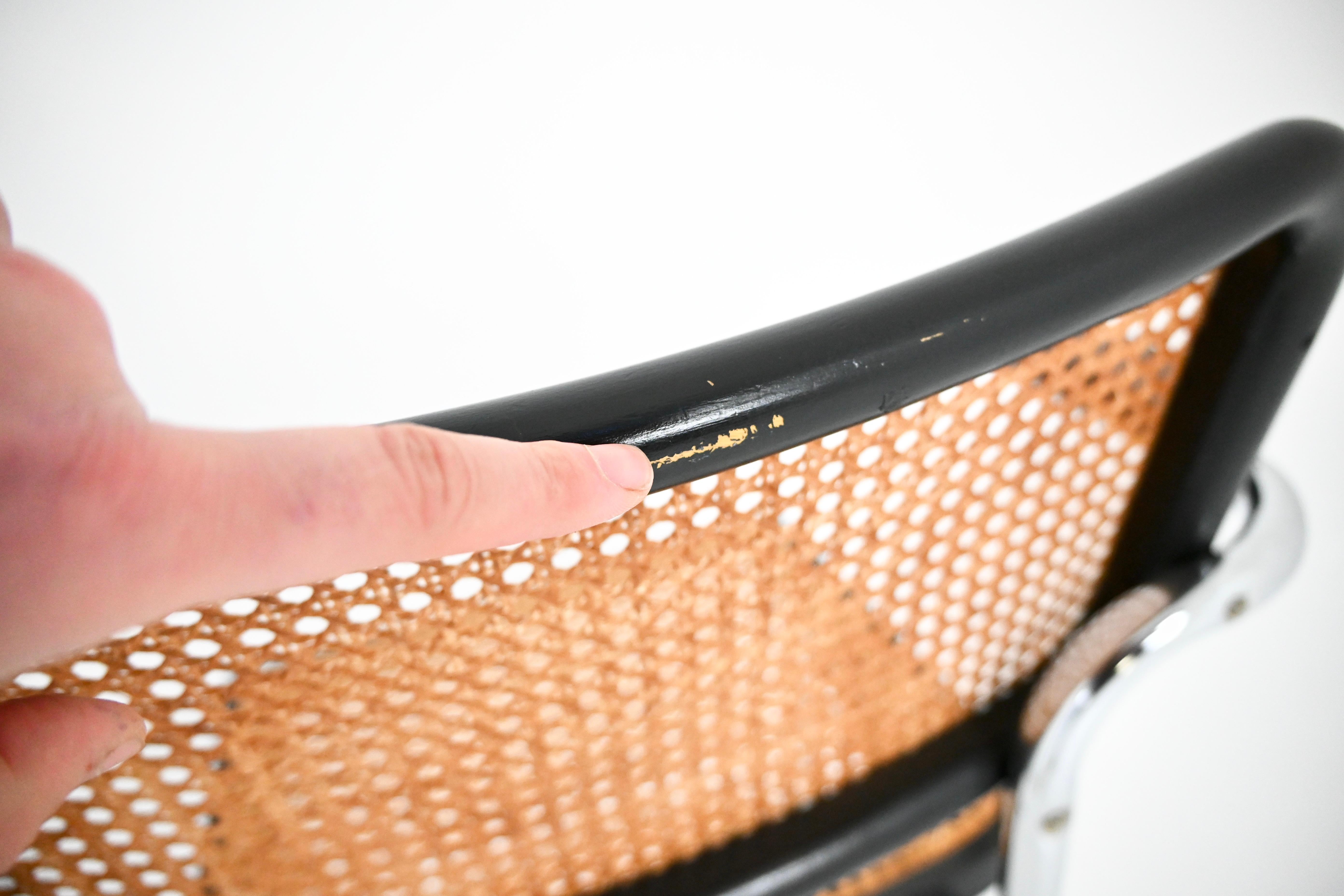 Sedie da pranzo stile B32 di Marcel Breuer, set di 4 pezzi in vendita 4