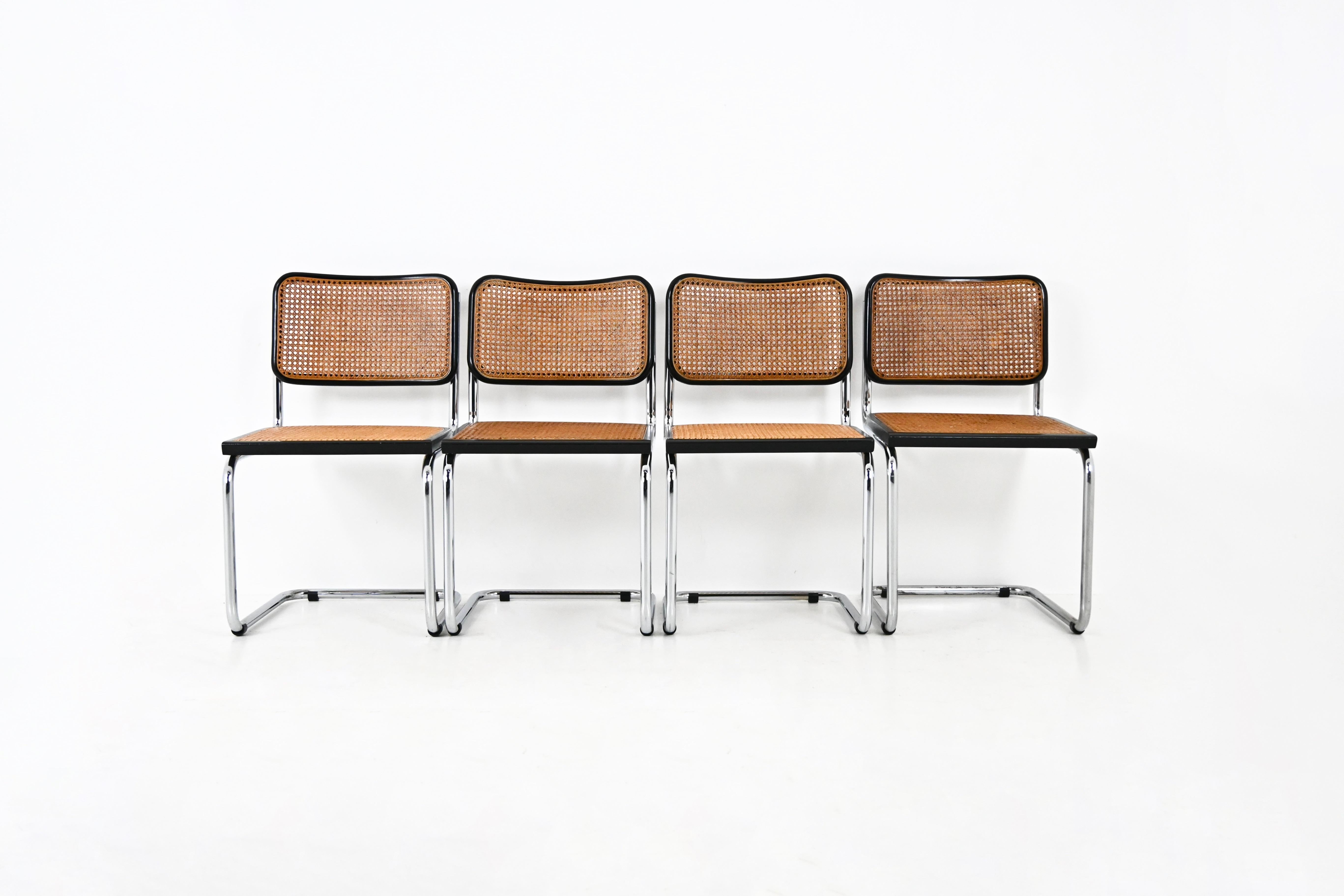 Esszimmerstühle im Stil B32 von Marcel Breuer, 4er-Set (Italienisch)
