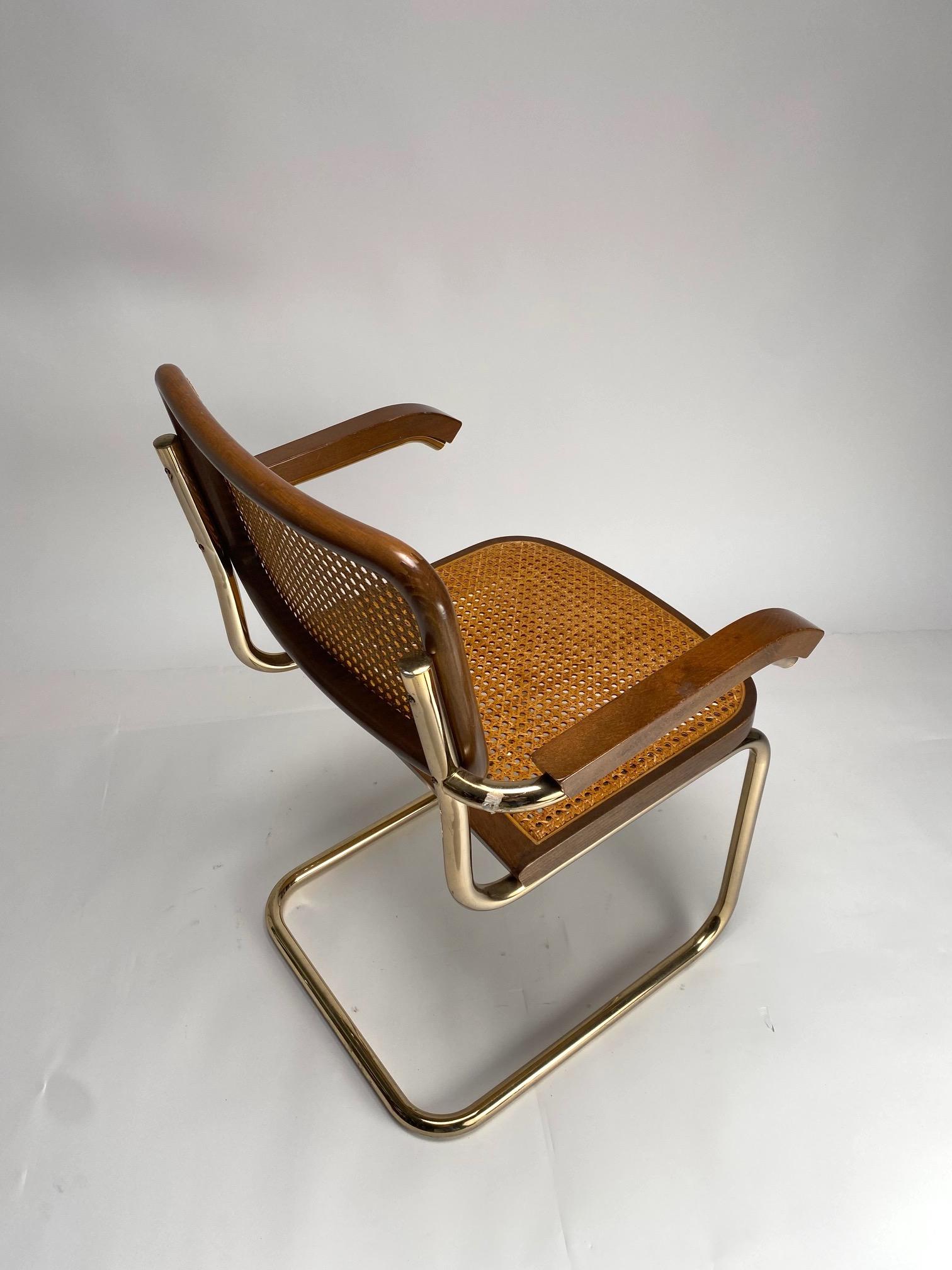 Sillas de comedor Estilo B32 de Marcel Breuer, Lote de 4 Italiano en venta