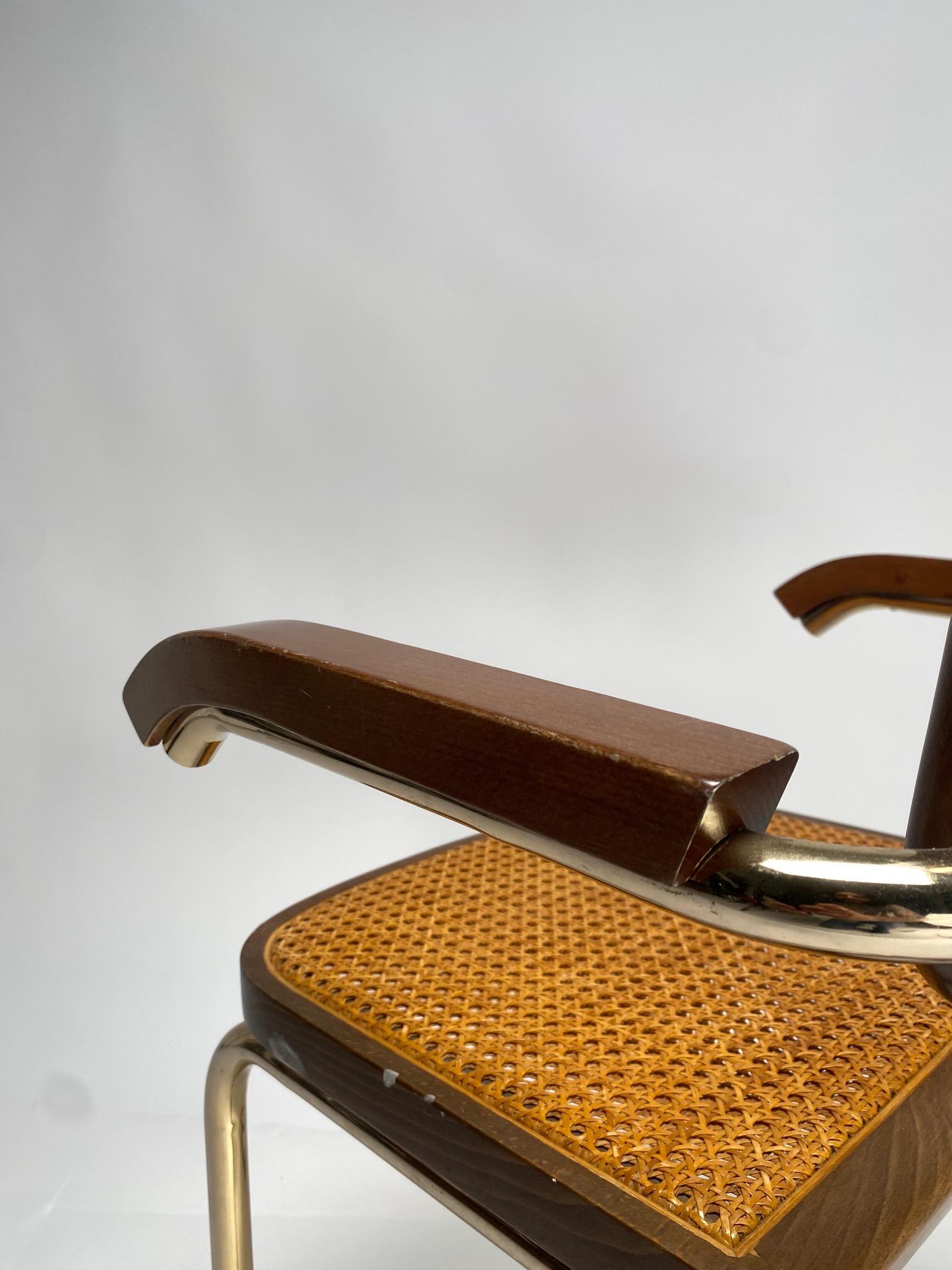Sillas de comedor Estilo B32 de Marcel Breuer, Lote de 4 finales del siglo XX en venta