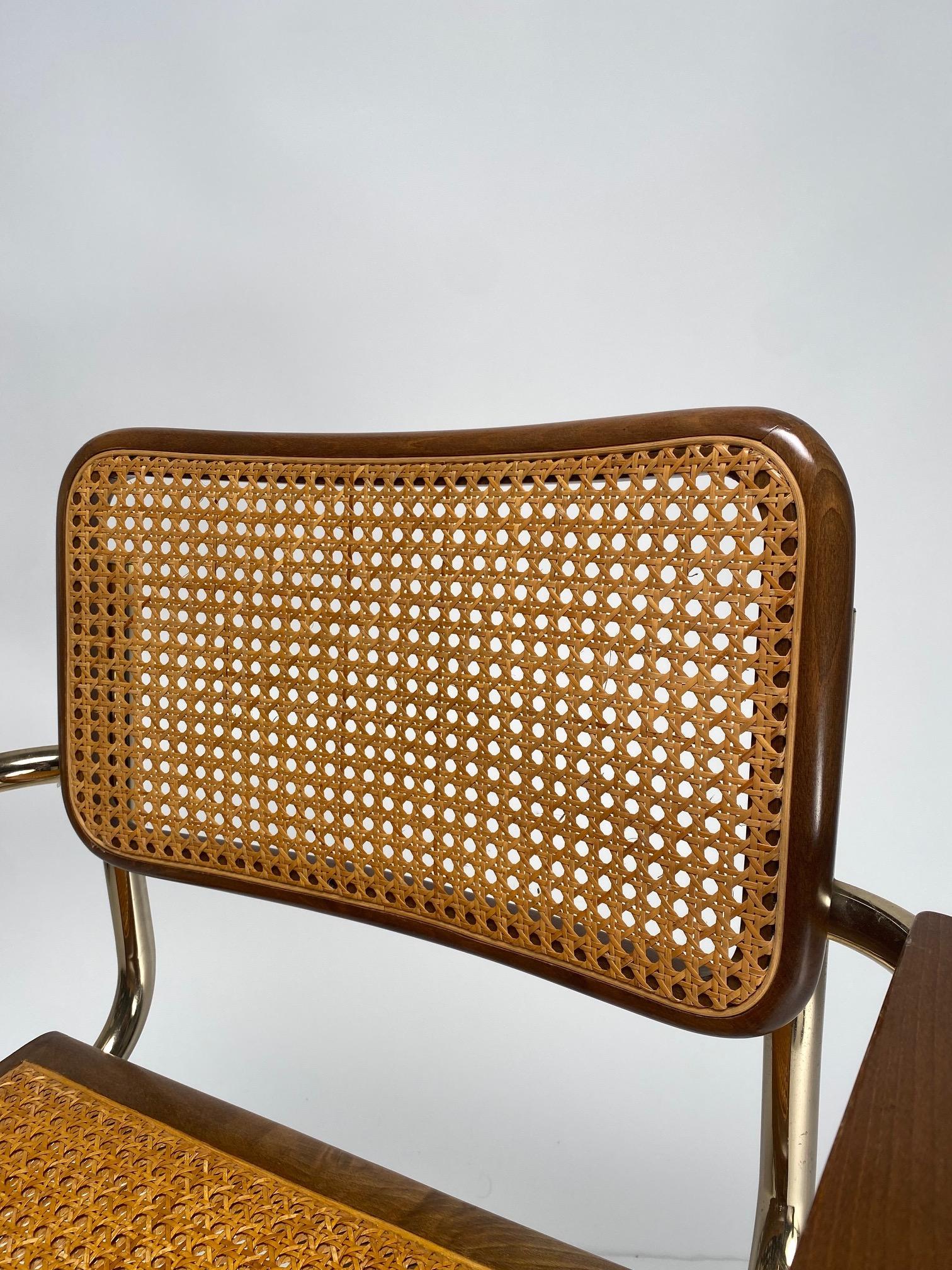 Sillas de comedor Estilo B32 de Marcel Breuer, Lote de 4 Metal en venta