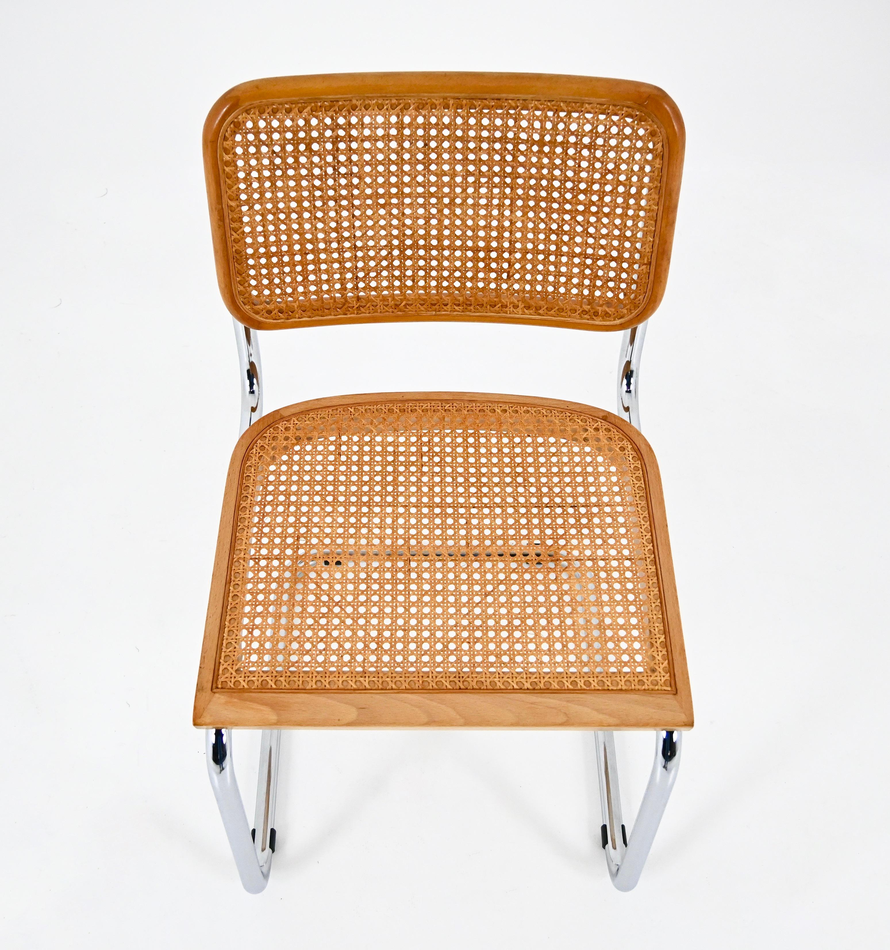 Sedie da pranzo stile B32 di Marcel Breuer, set di 4 pezzi in vendita 1