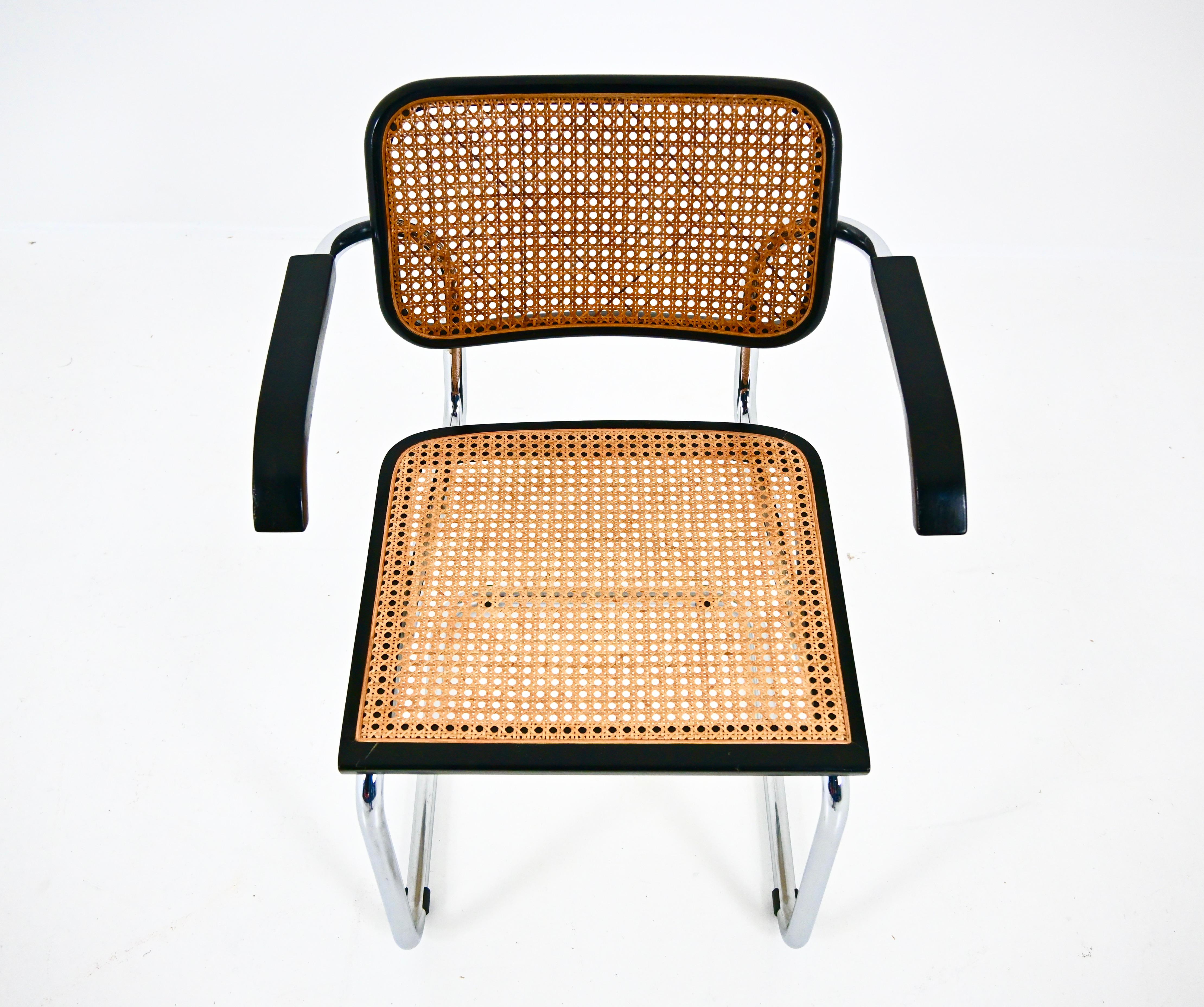 Sedie da pranzo stile B32 di Marcel Breuer, set di 4 pezzi in vendita 2