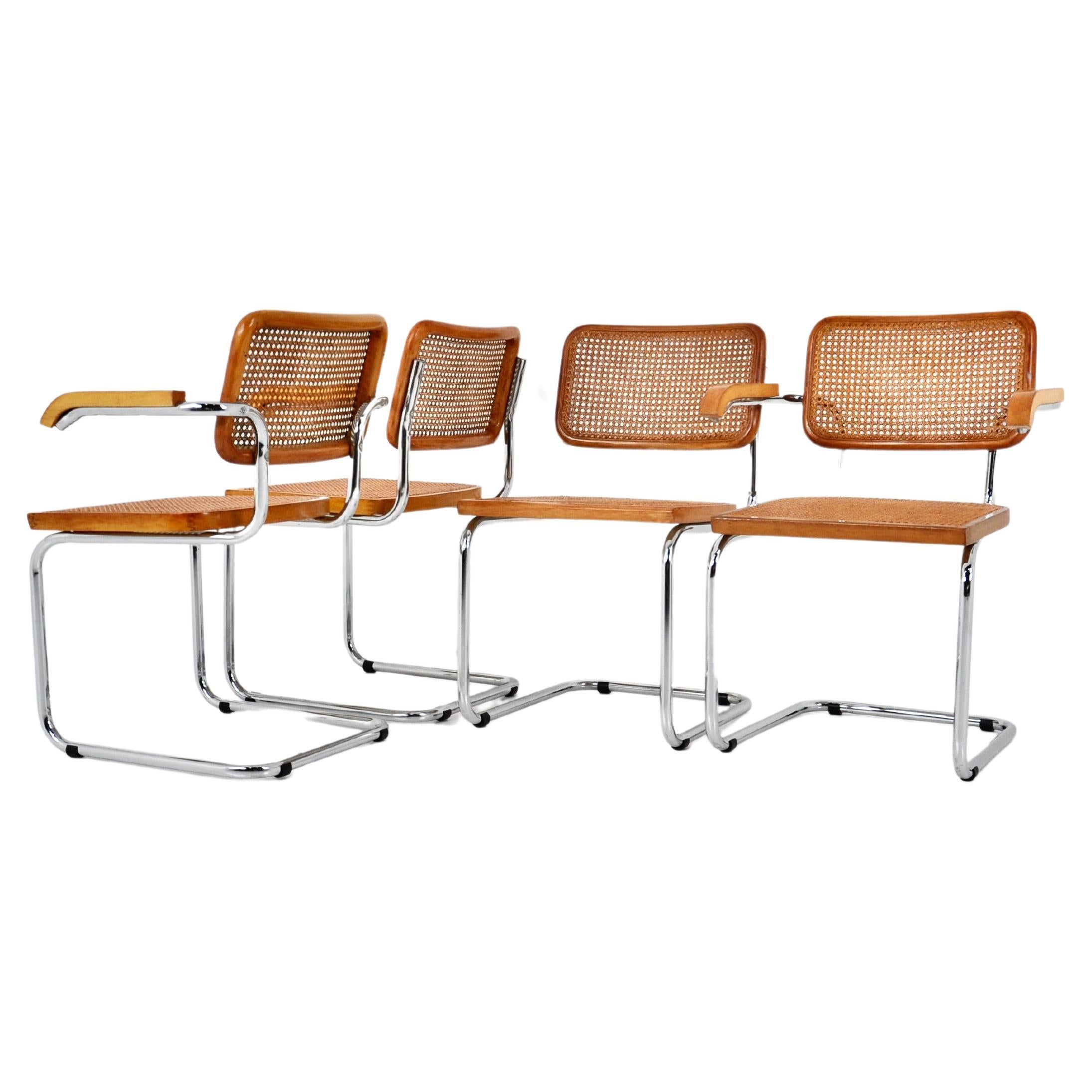 Chaises de salle à manger Style B32 par Marcel Breuer Set of 4
