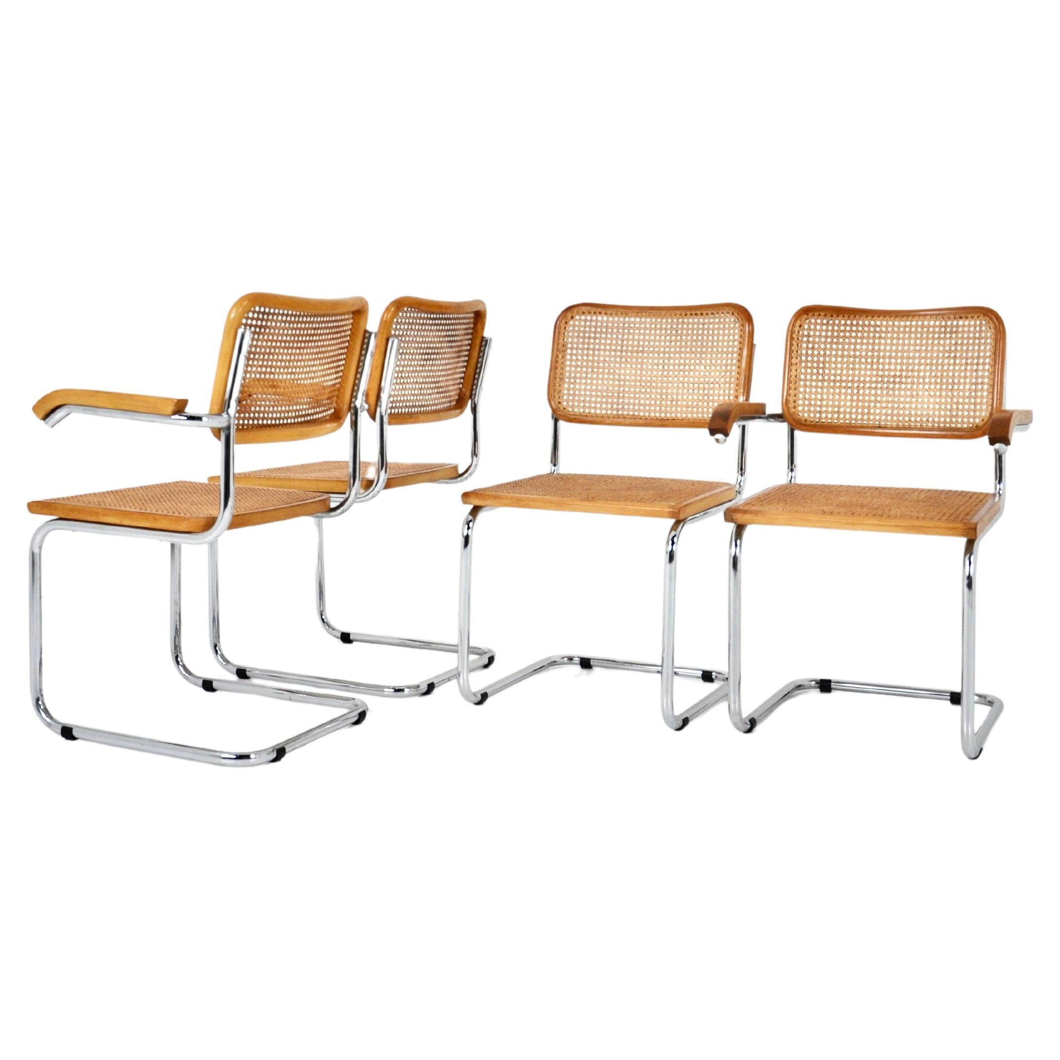 Dining Chairs Style B32 by Marcel Breuer Set of 4
