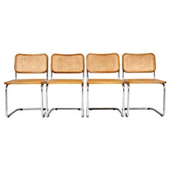 Sillas de comedor Estilo B32 de Marcel Breuer, Lote de 4
