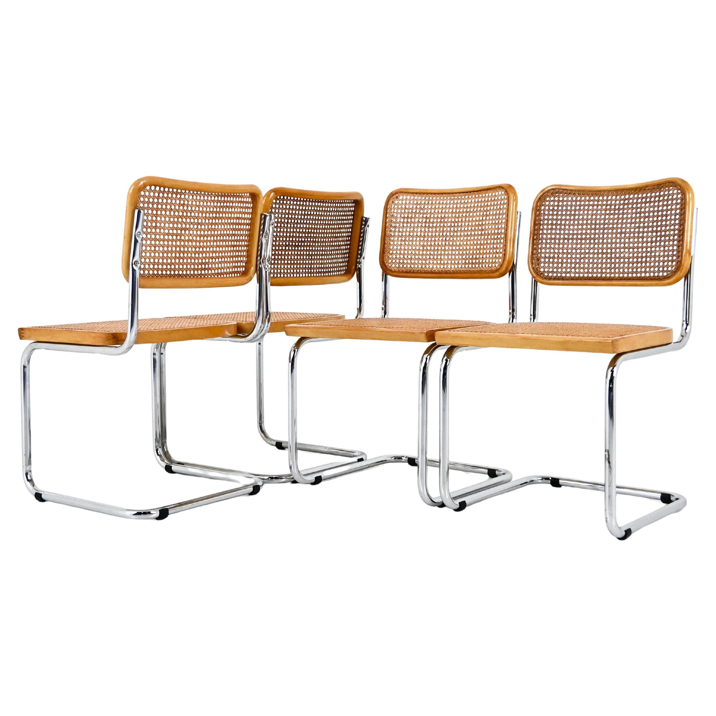 Dining Chairs Style B32 by Marcel Breuer, Set of 4
