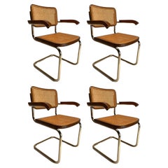 Esszimmerstühle im Stil B32 von Marcel Breuer, 4er-Set