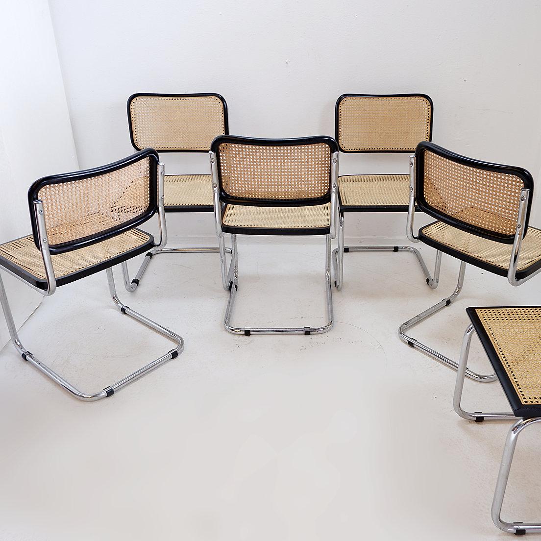 Dining Chairs Style B32 By Marcel Breuer, set of 5+1 - Italy im Angebot 8