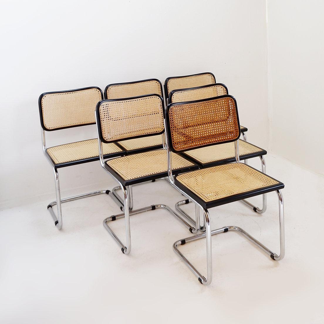 Dining Chairs Style B32 By Marcel Breuer, set of 5+1 - Italy im Angebot 9