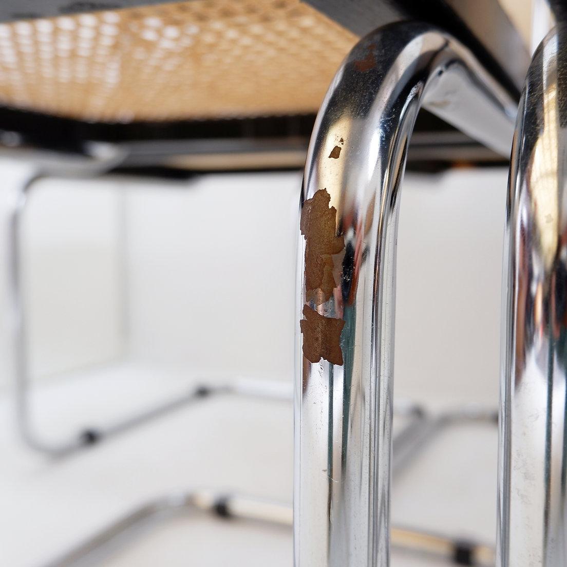 Dining Chairs Style B32 By Marcel Breuer, set of 5+1 - Italy im Zustand „Relativ gut“ im Angebot in Linkebeek, BE