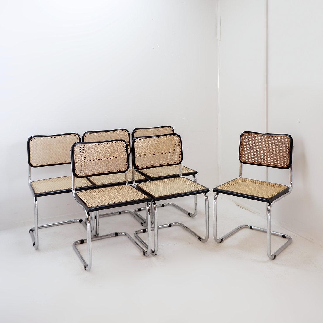 Dining Chairs Style B32 By Marcel Breuer, set of 5+1 - Italy im Angebot 3
