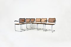 Chaises de salle à manger style B32 de Marcel Breuer, lot de 6