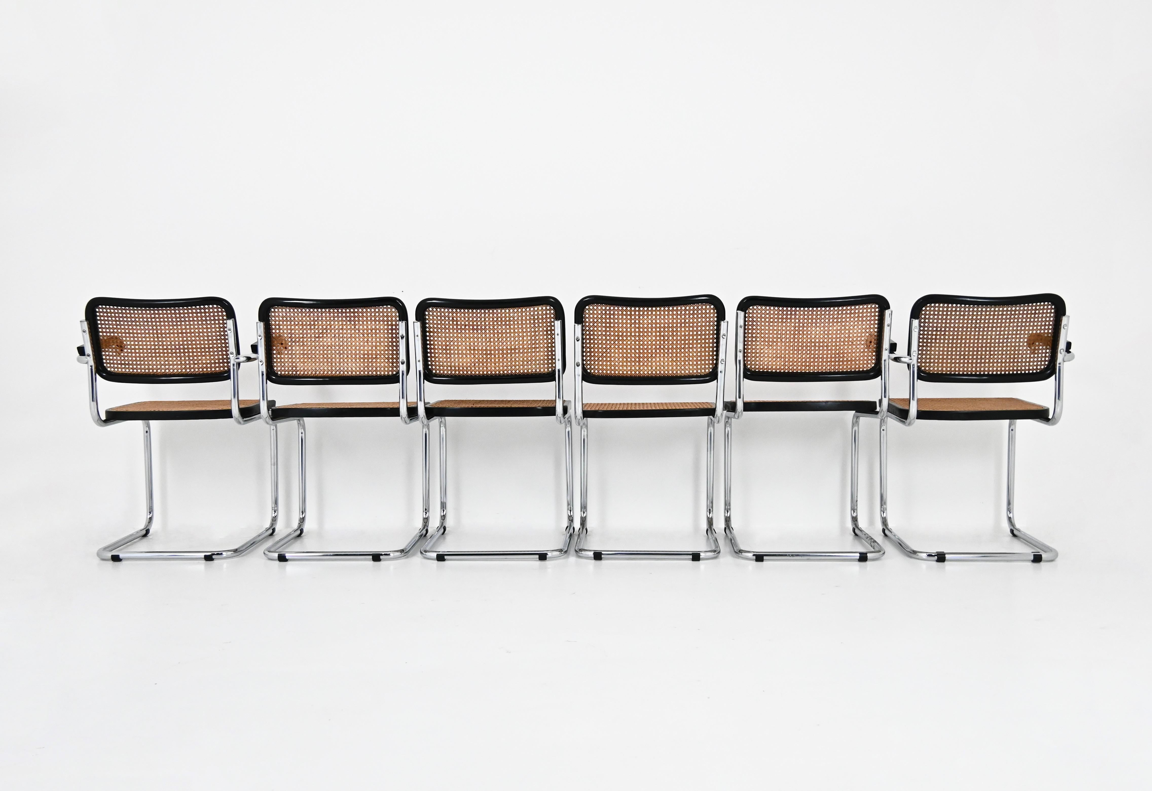 Esszimmerstühle im Stil B32 von Marcel Breuer, 6er-Set (Ende des 20. Jahrhunderts) im Angebot
