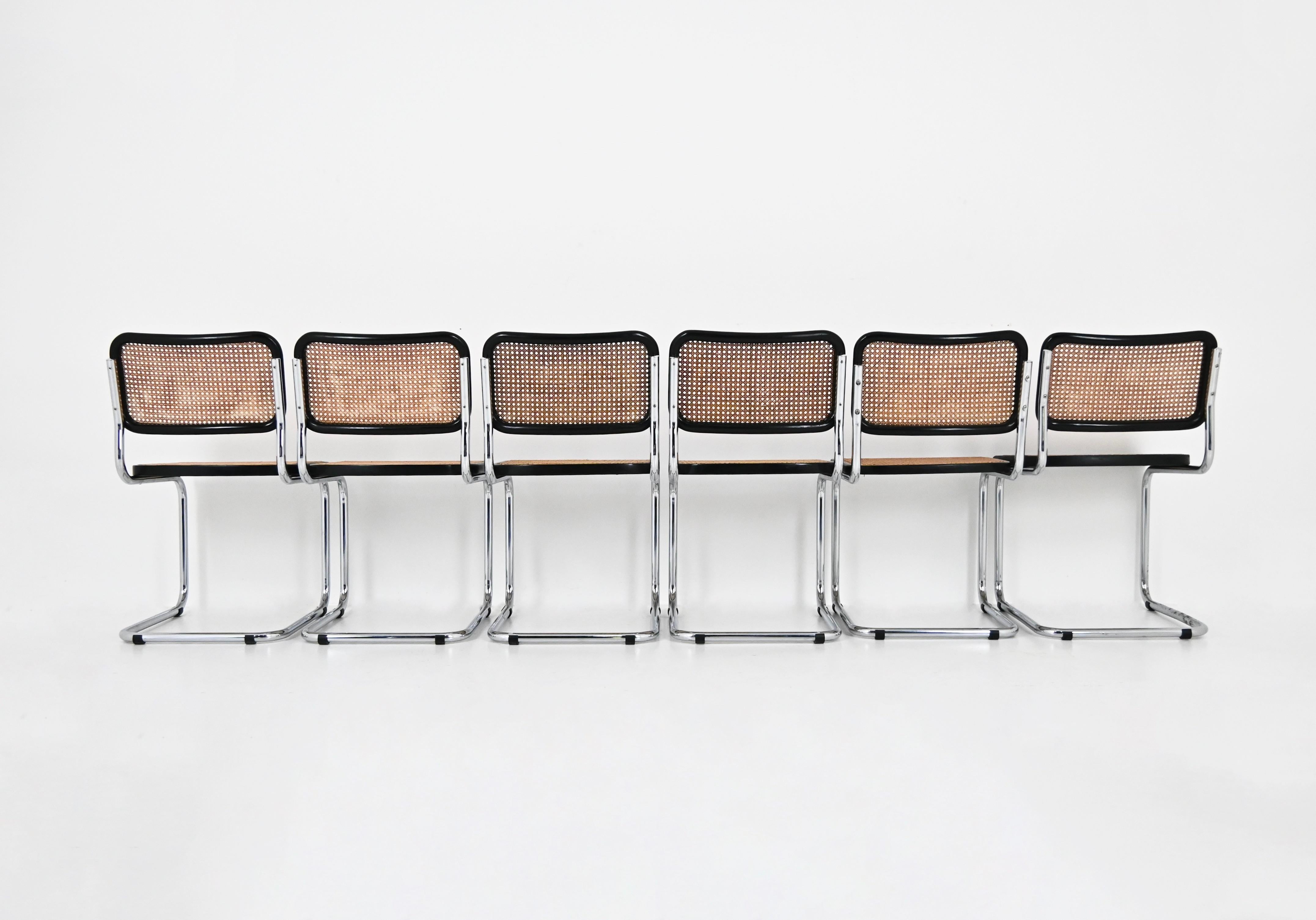 Esszimmerstühle im Stil B32 von Marcel Breuer, 6er-Set (Ende des 20. Jahrhunderts) im Angebot