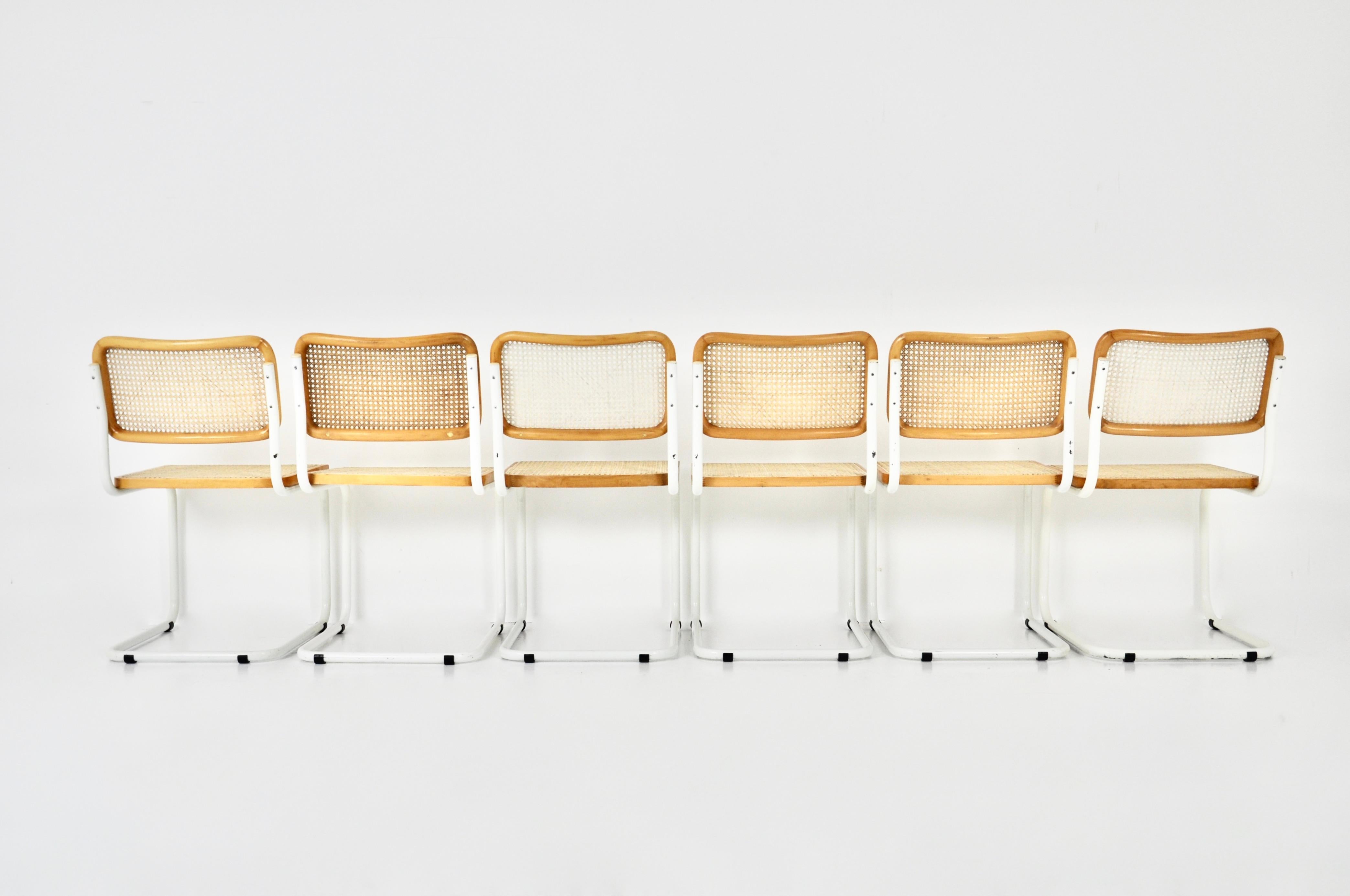 Esszimmerstühle im Stil B32 von Marcel Breuer, 6er-Set (Metall) im Angebot