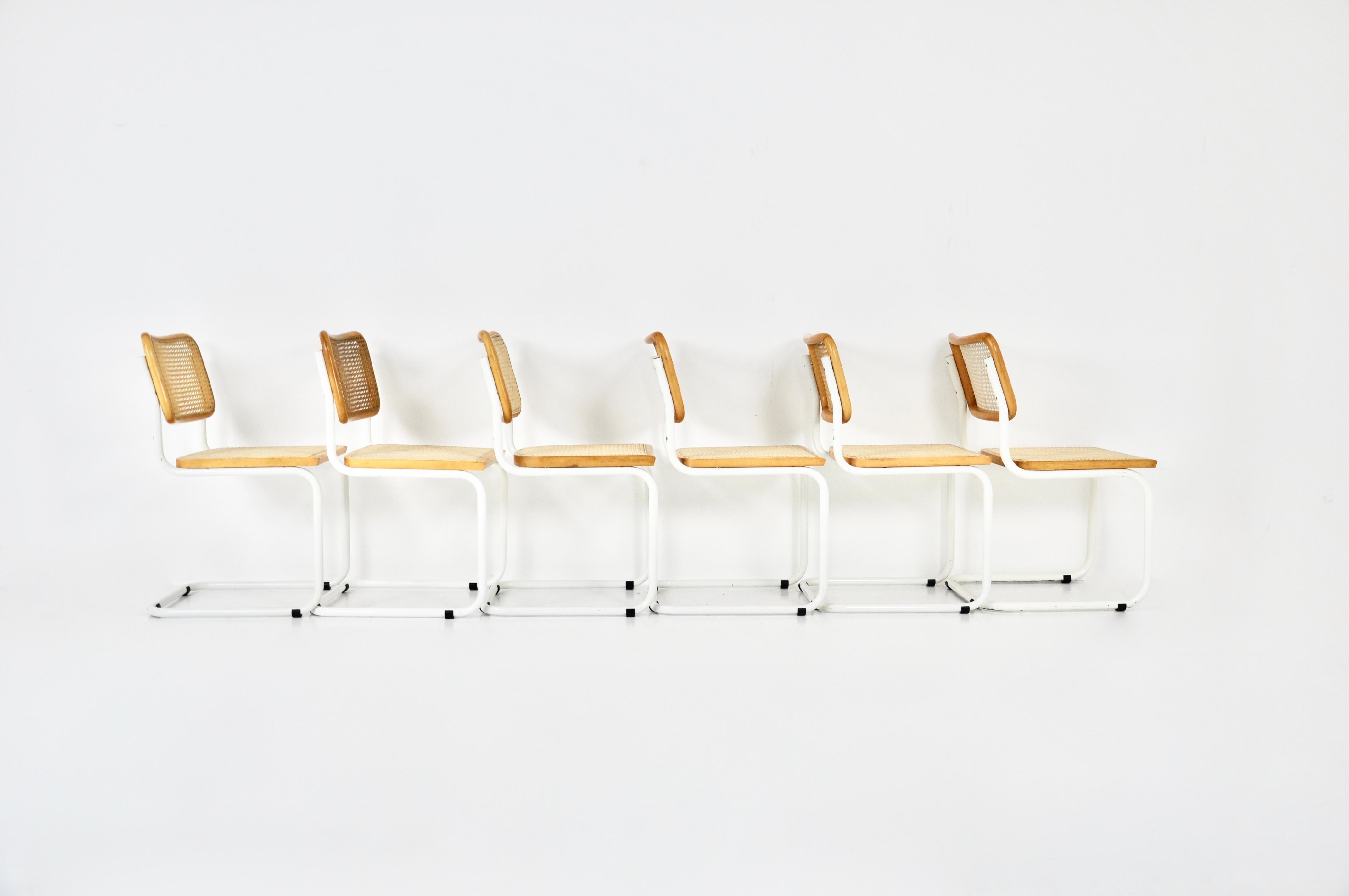 Esszimmerstühle im Stil B32 von Marcel Breuer, 6er-Set im Angebot 1