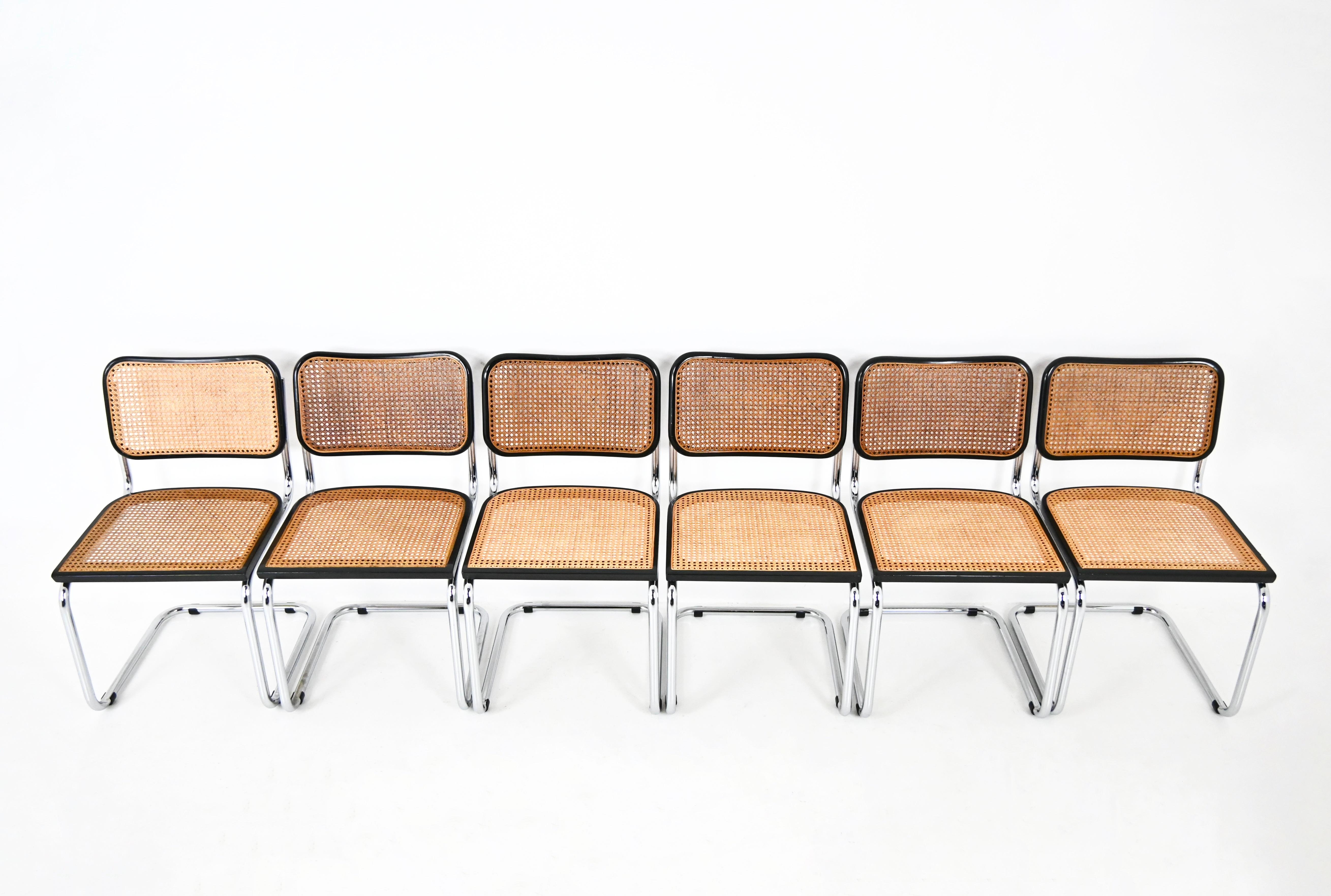 Dining Chairs Style B32 by Marcel Breuer, set of 6 1