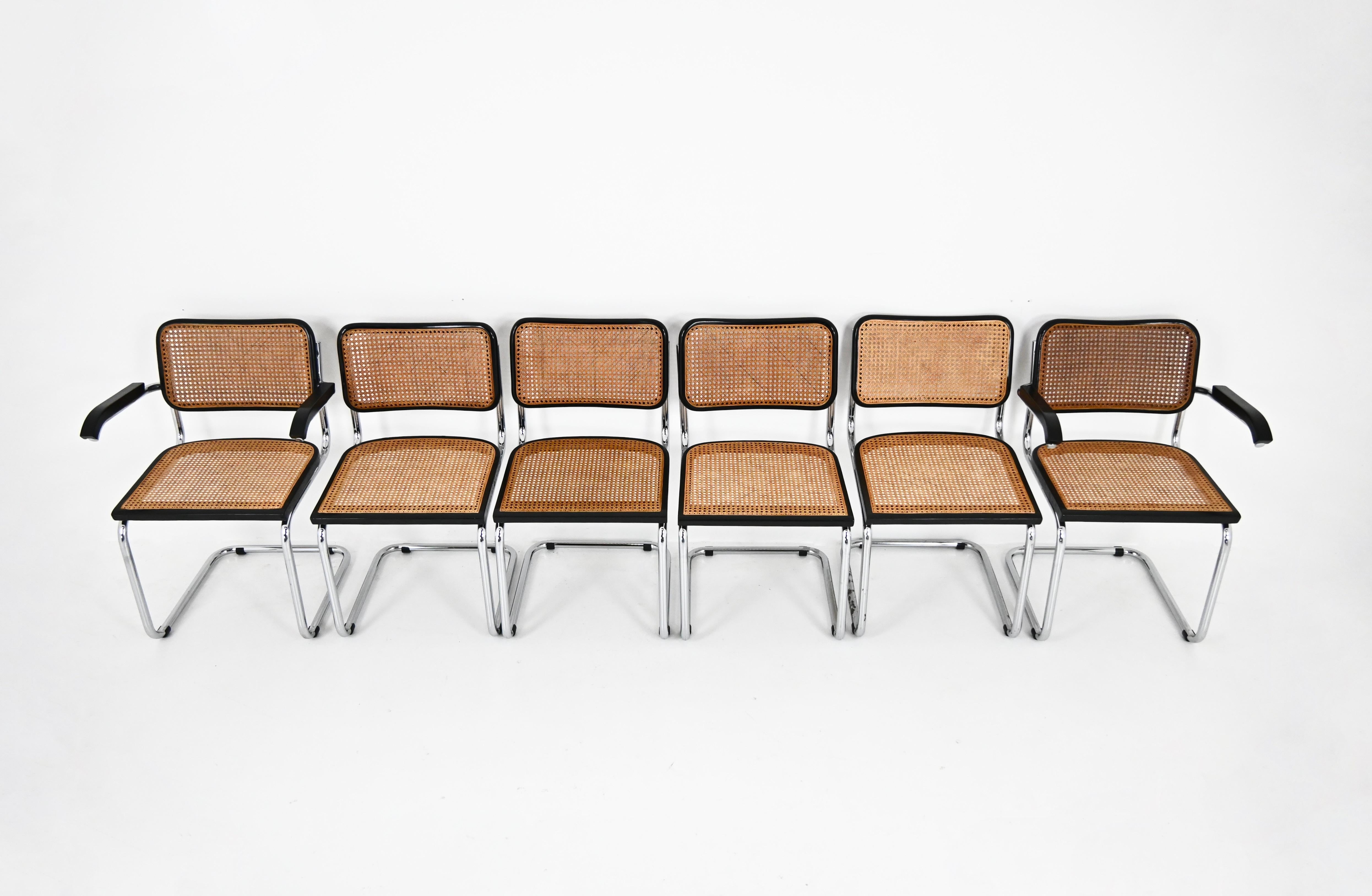 Esszimmerstühle im Stil B32 von Marcel Breuer, 6er-Set im Angebot 1