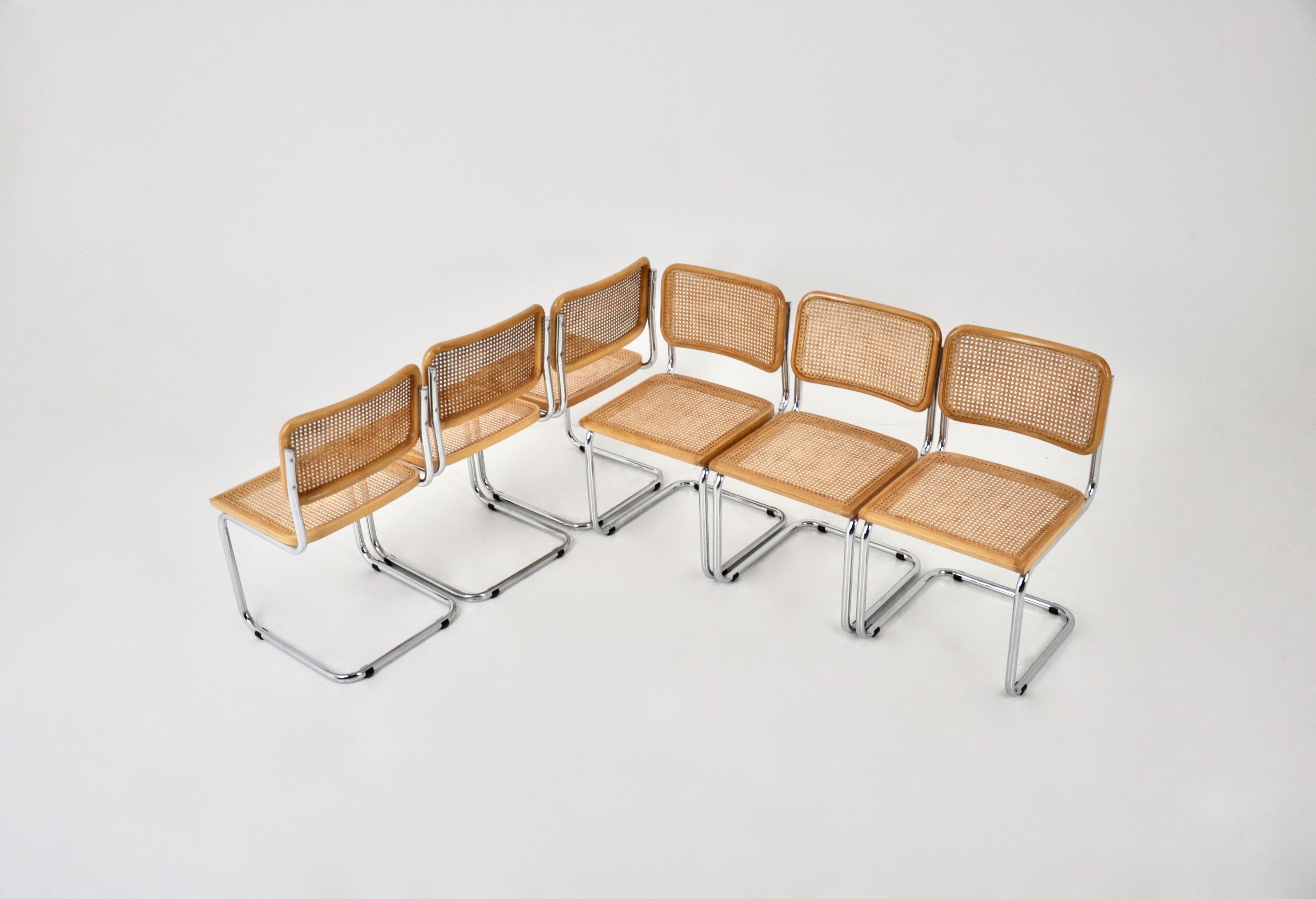 Dining Chairs Style B32 by Marcel Breuer Set of 6 2