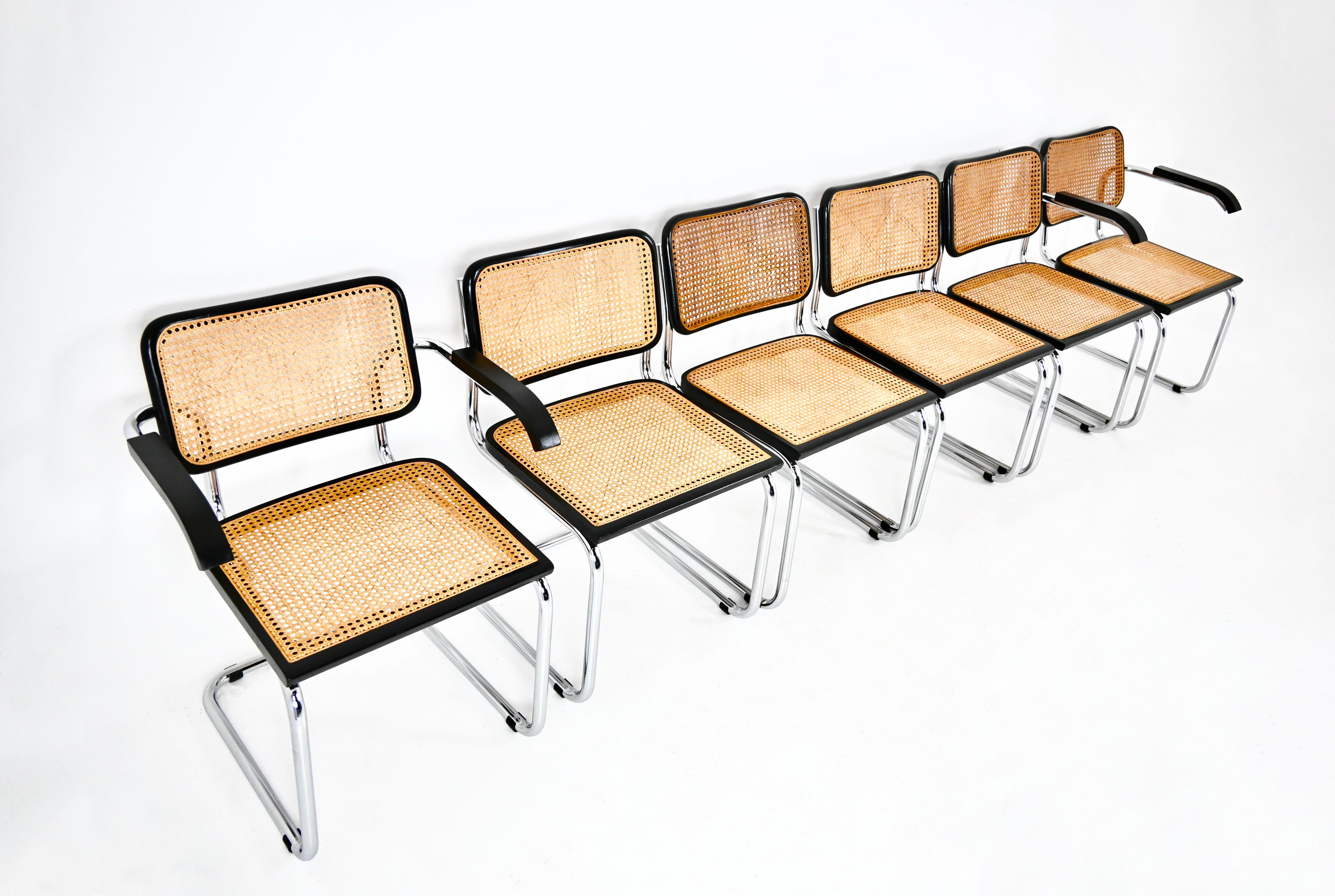 Dining Chairs Style B32 by Marcel Breuer, Set of 6 2