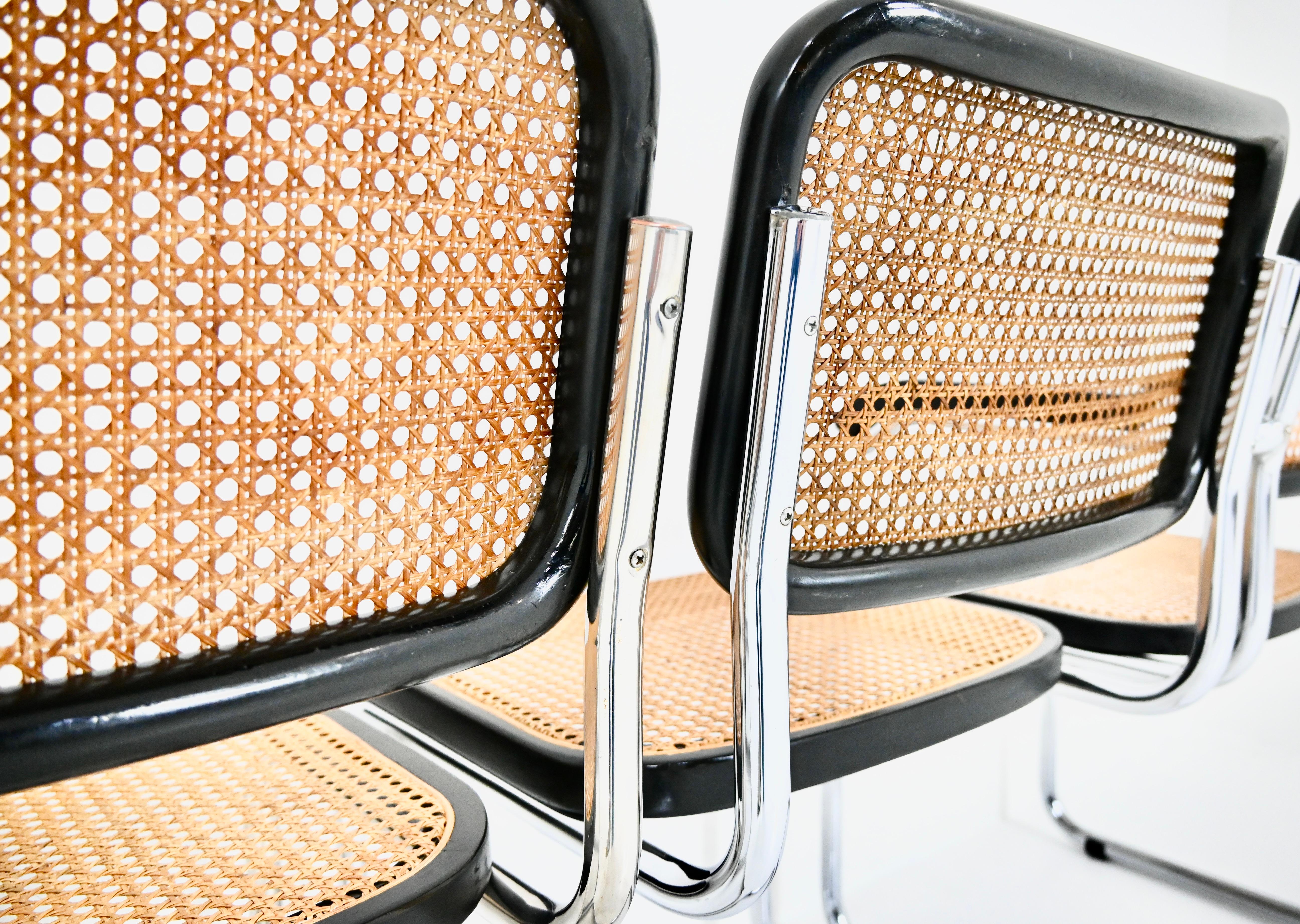 Dining Chairs Style B32 by Marcel Breuer, Set of 6 in vendita 2