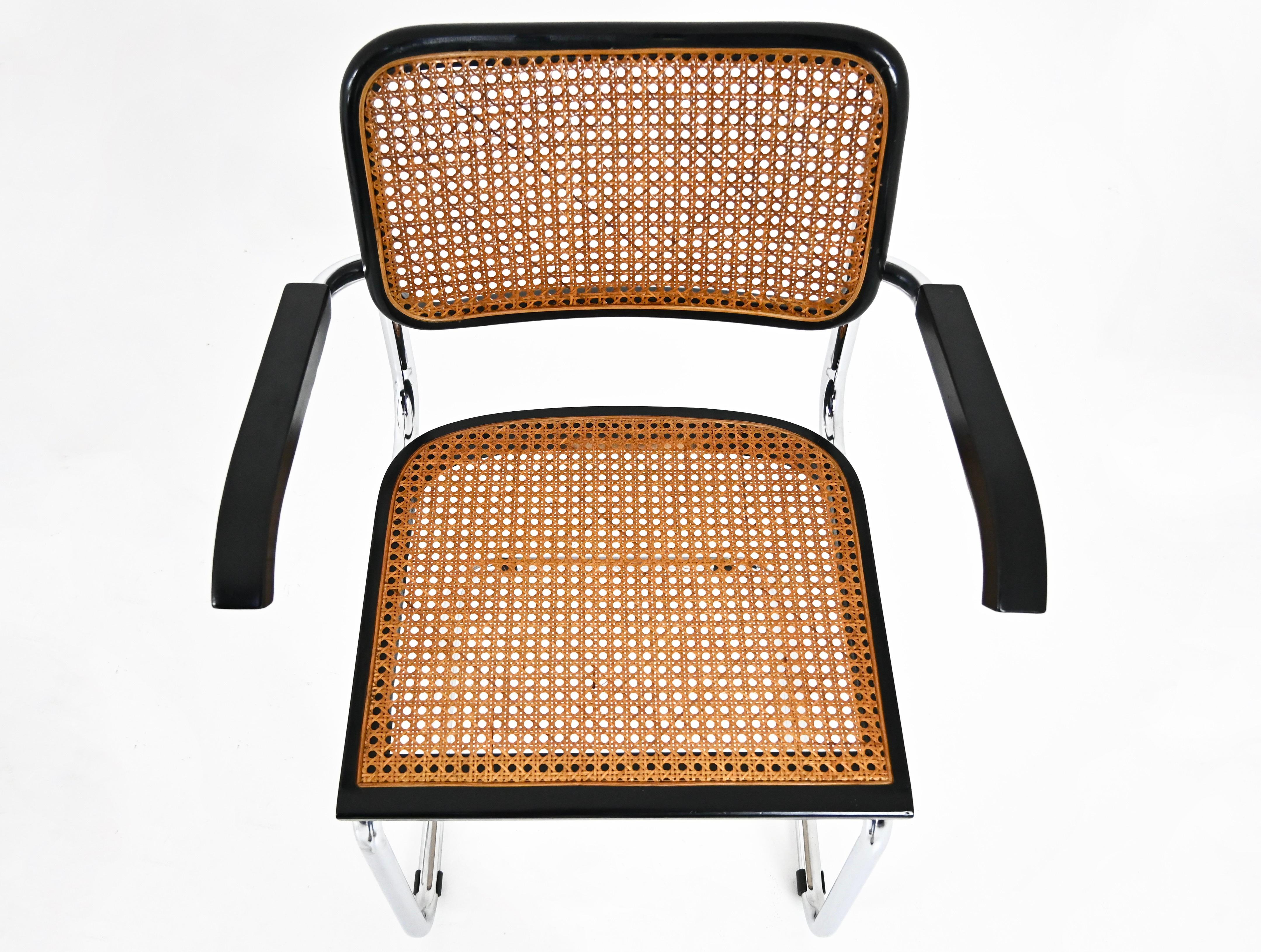 Sedie da pranzo stile B32 di Marcel Breuer, set di 6 pezzi in vendita 2