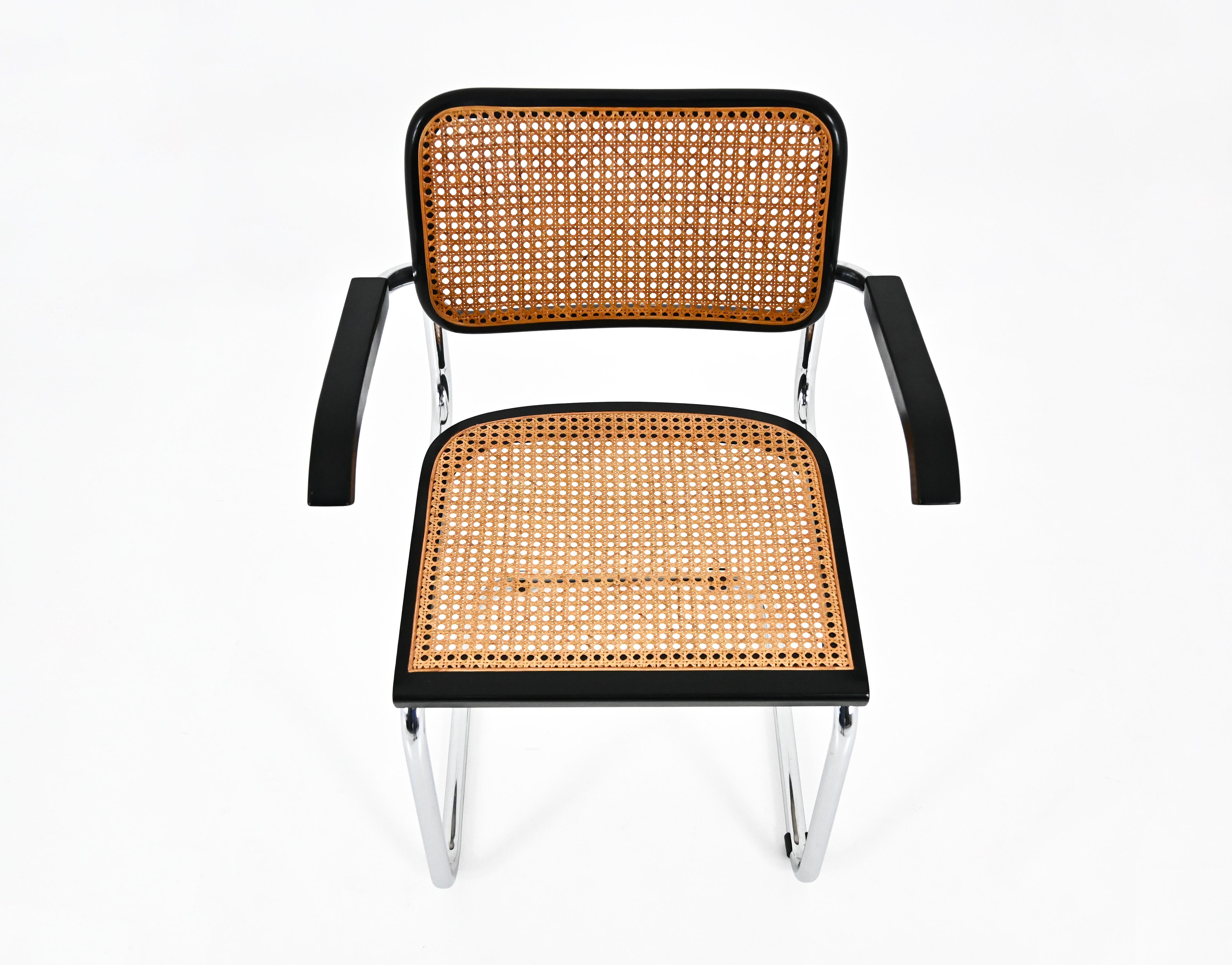 Sedie da pranzo stile B32 di Marcel Breuer, set di 6 pezzi in vendita 2