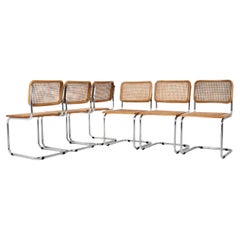 Chaises de salle à manger style B32 de Marcel Breuer, lot de 6