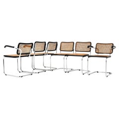 Chaises de salle à manger style B32 par Marcel Breuer, lot de 6