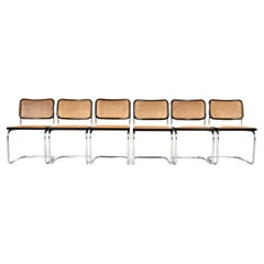 Chaises de salle à manger style B32 de Marcel Breuer, lot de 6