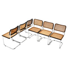 Chaises de salle à manger style B32 par Marcel Breuer, lot de 6