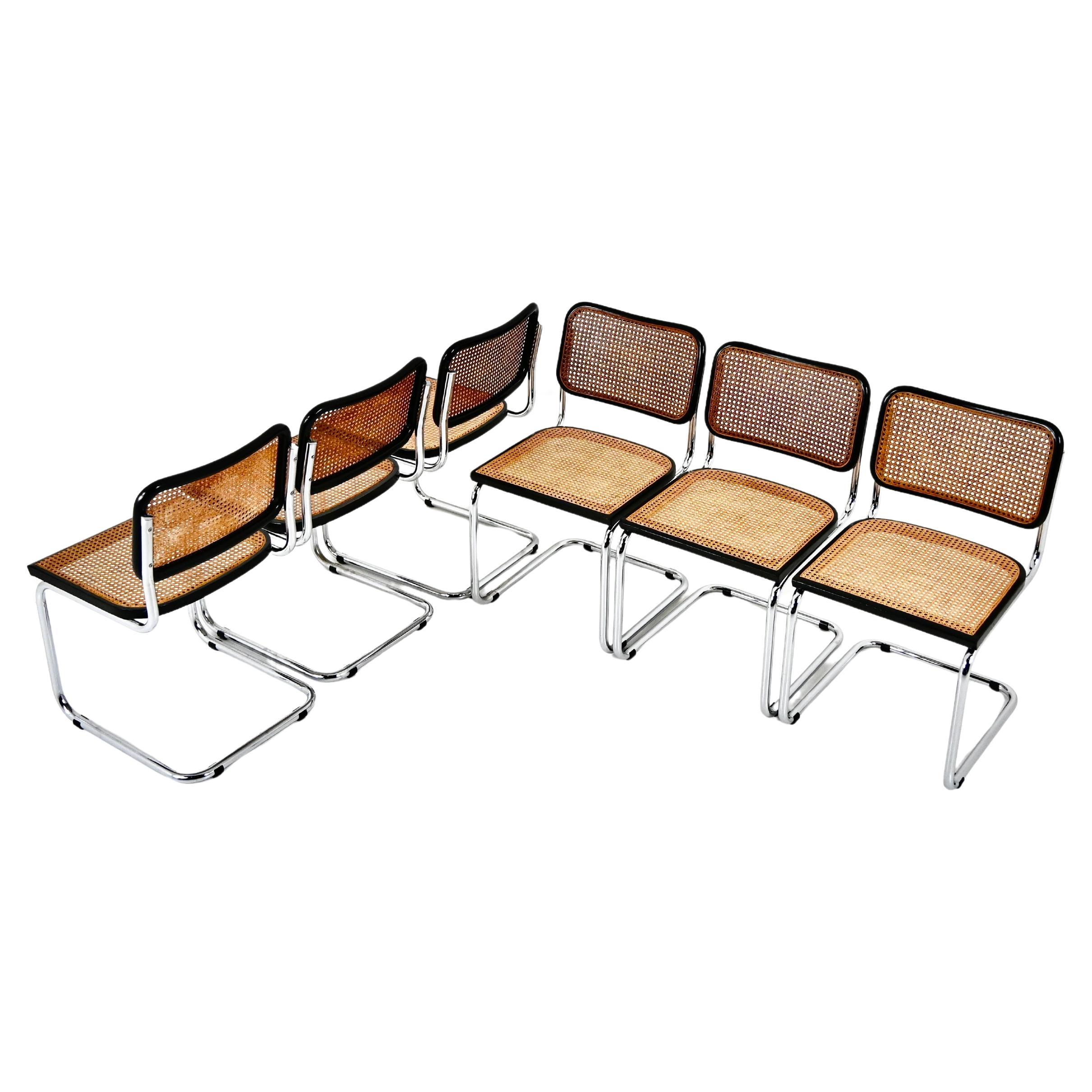 Dining Chairs Style B32 by Marcel Breuer, set of 6