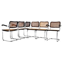 Chaises de salle à manger style B32 de Marcel Breuer, lot de 6