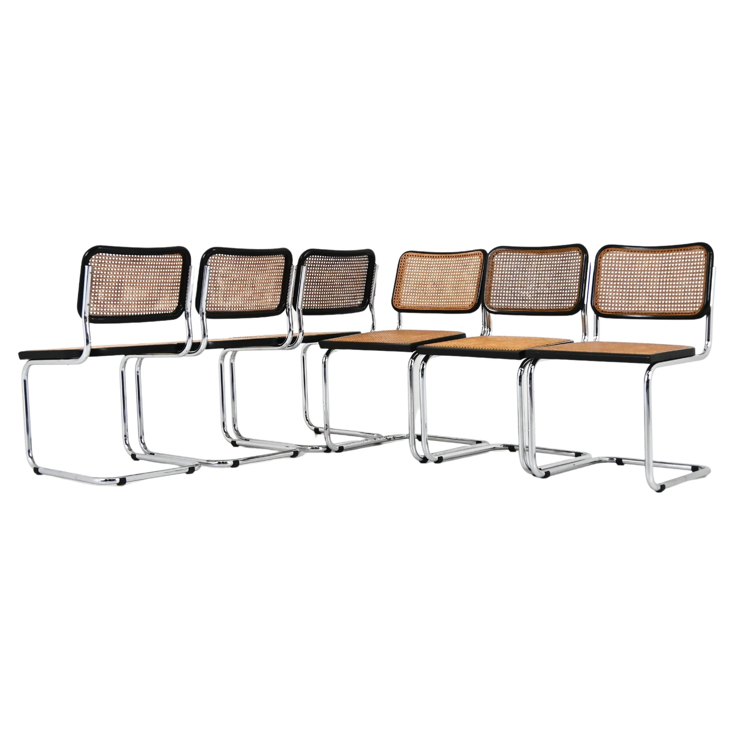 Esszimmerstühle im Stil B32 von Marcel Breuer, 6er-Set im Angebot
