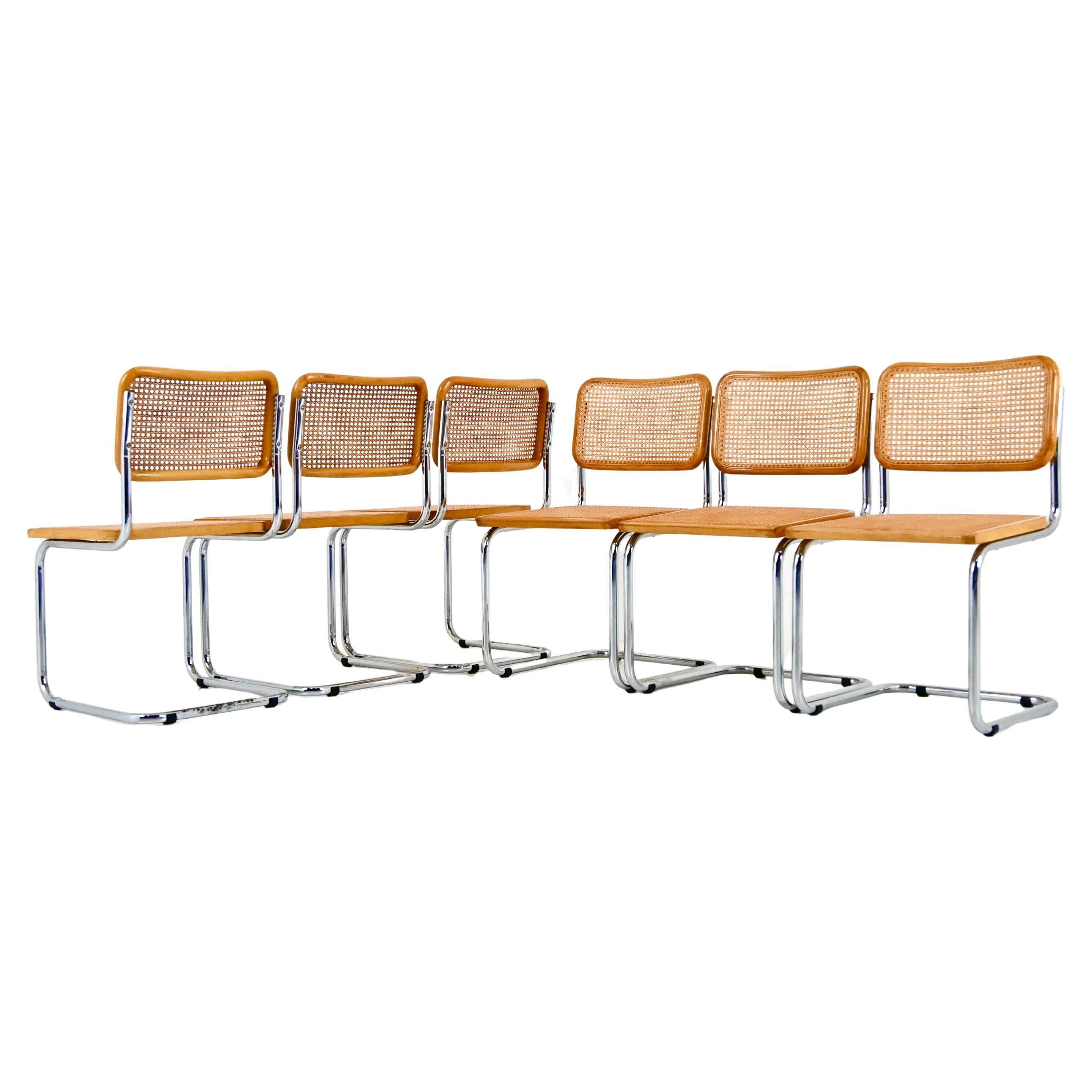 Dining Chairs Style B32 by Marcel Breuer, Set of 6